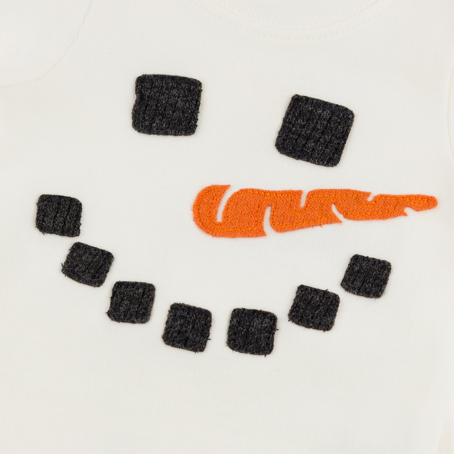 Snowman Face Applique L/S 2pc Set