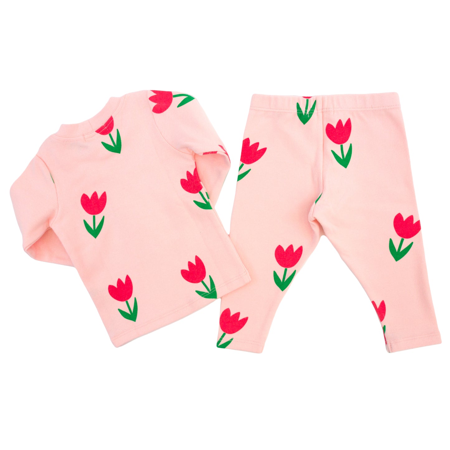 Cotton Candy Pink Tulips Print 2pc Set