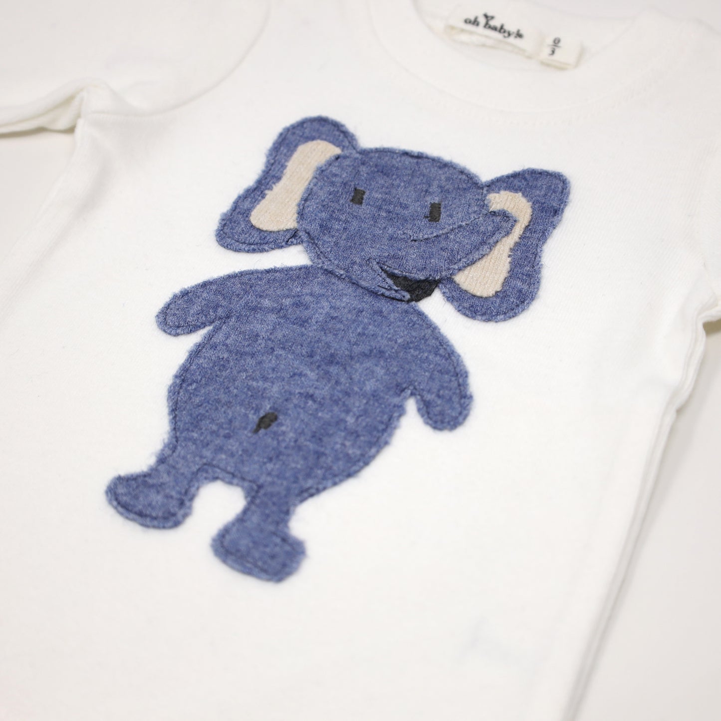 Ragdoll Elephant LS Cream Tee Mixed 2pc Set