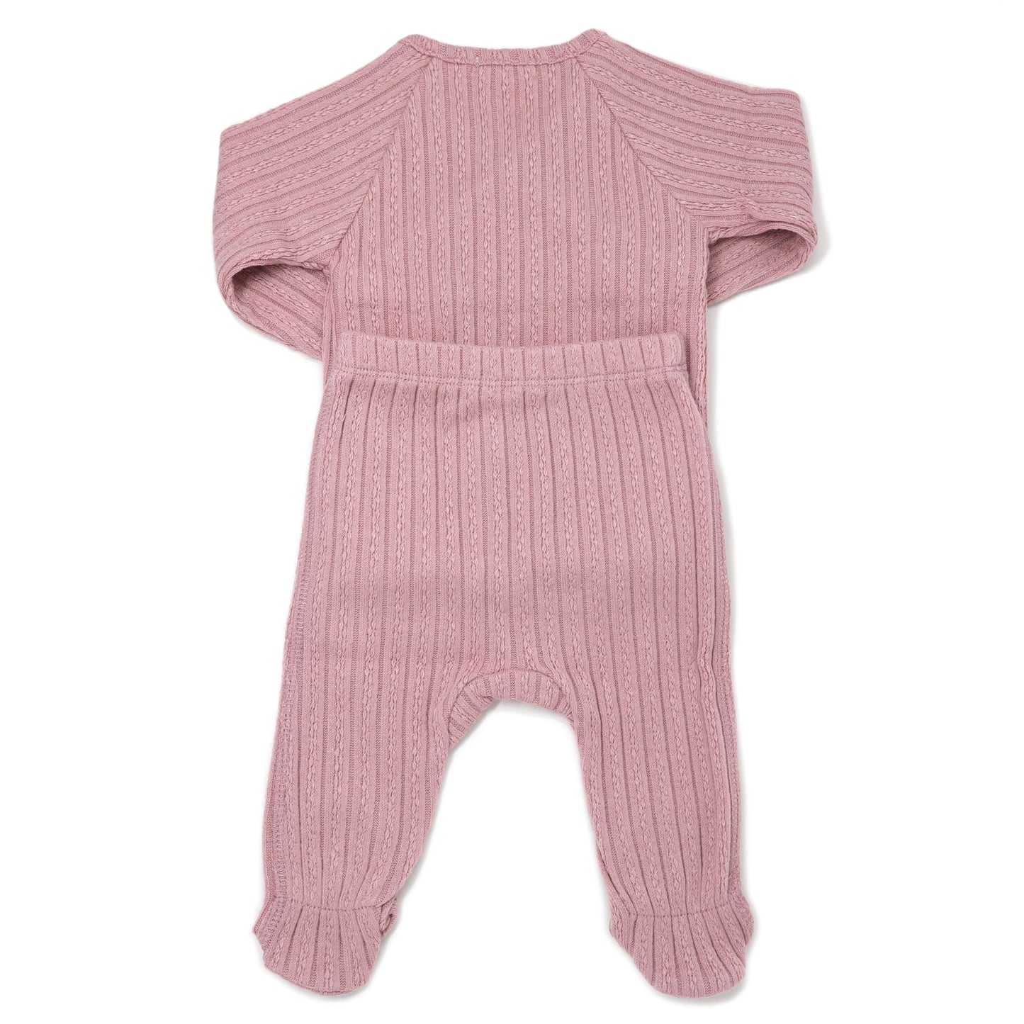 Cable Kimono Footies Set