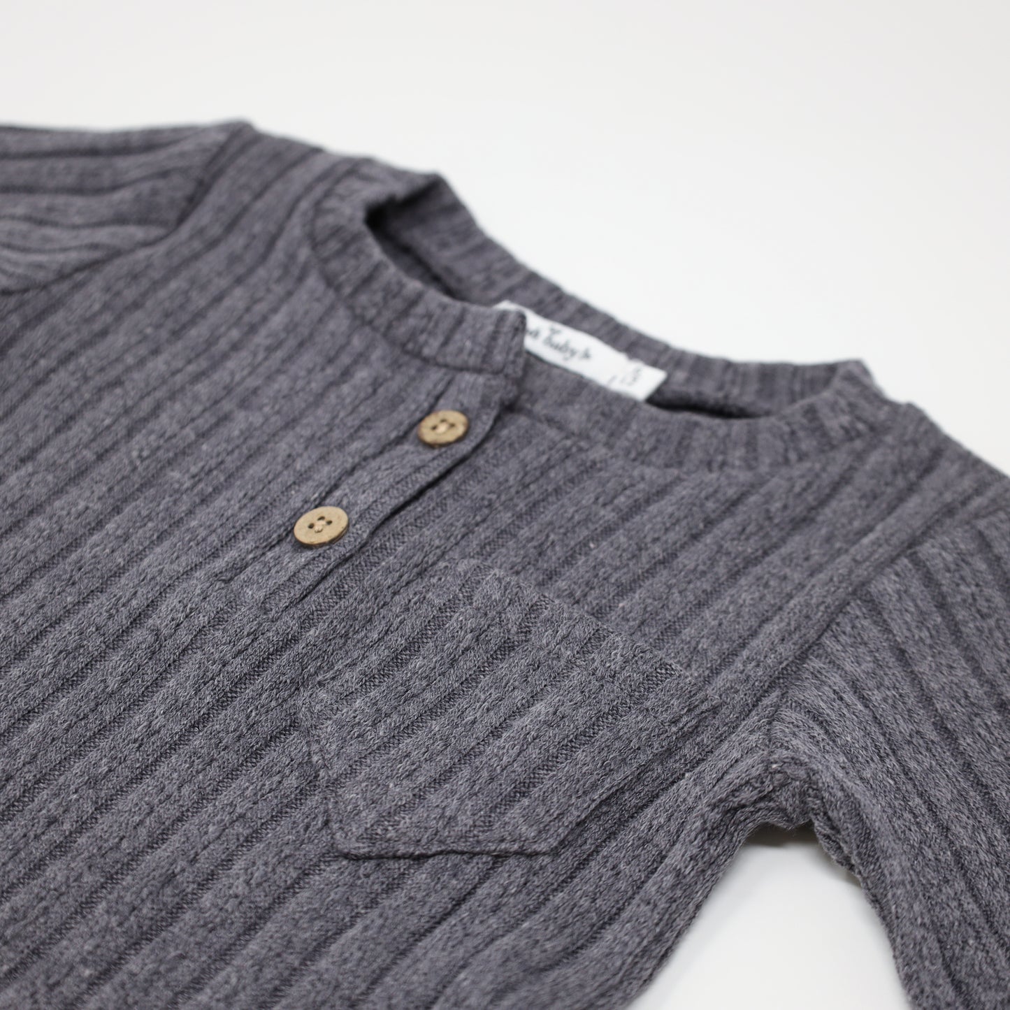 Cable Pocket Henley 2pc Set
