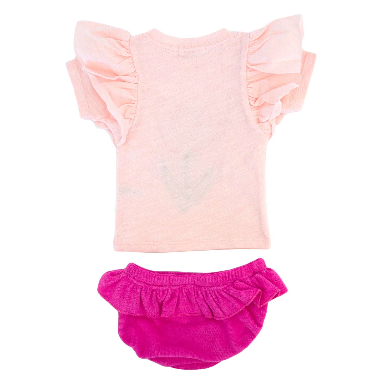 Tulip Terry Appl BF SS Tee Skirted Tushie Set