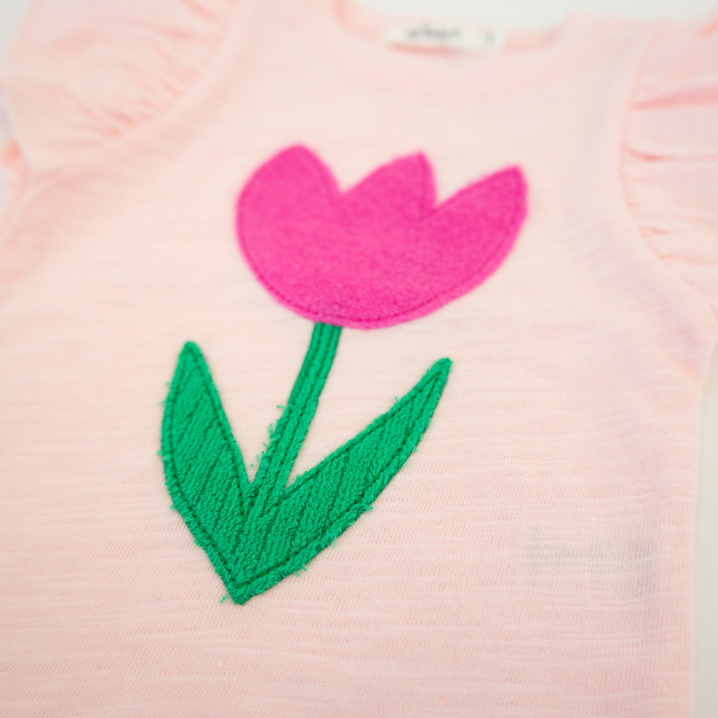 Tulip Terry Appl BF SS Tee Skirted Tushie Set