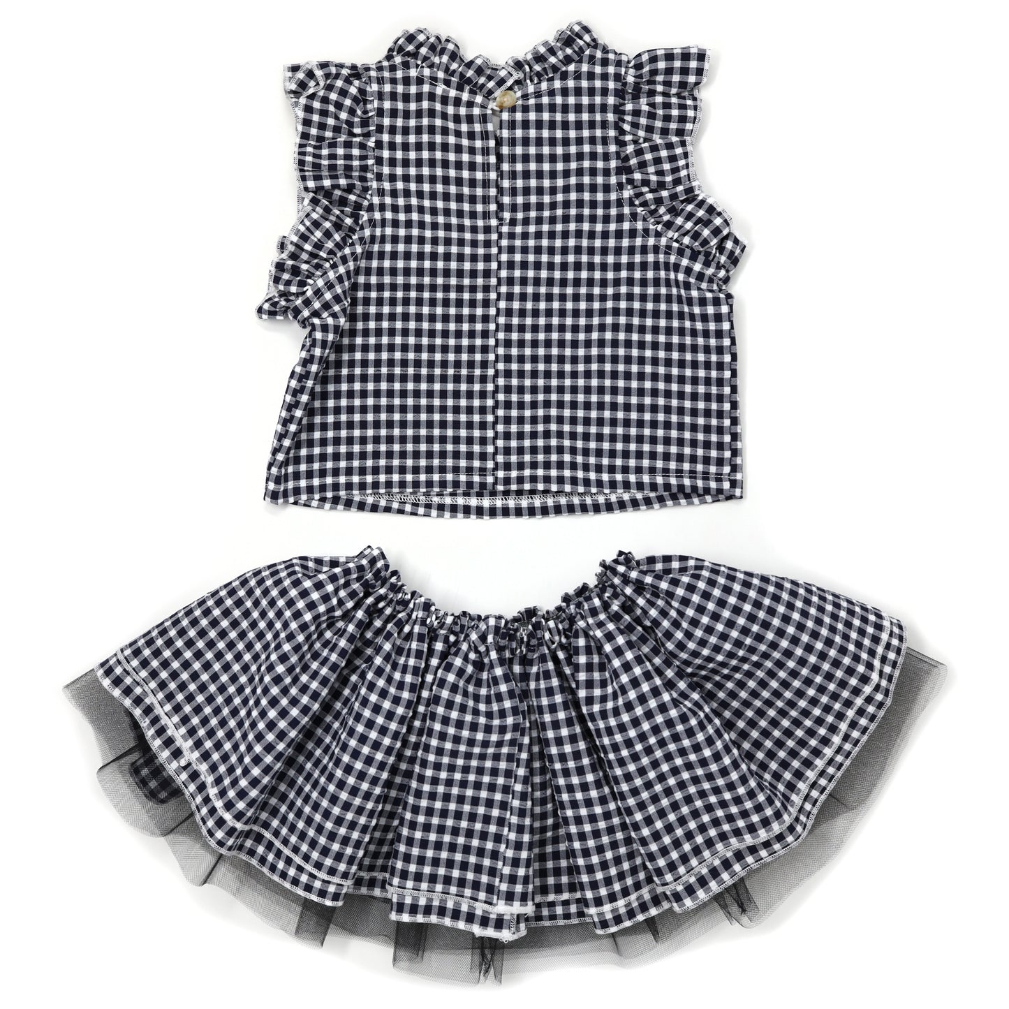 Gingham Lola Top and Tutu Skirt Set