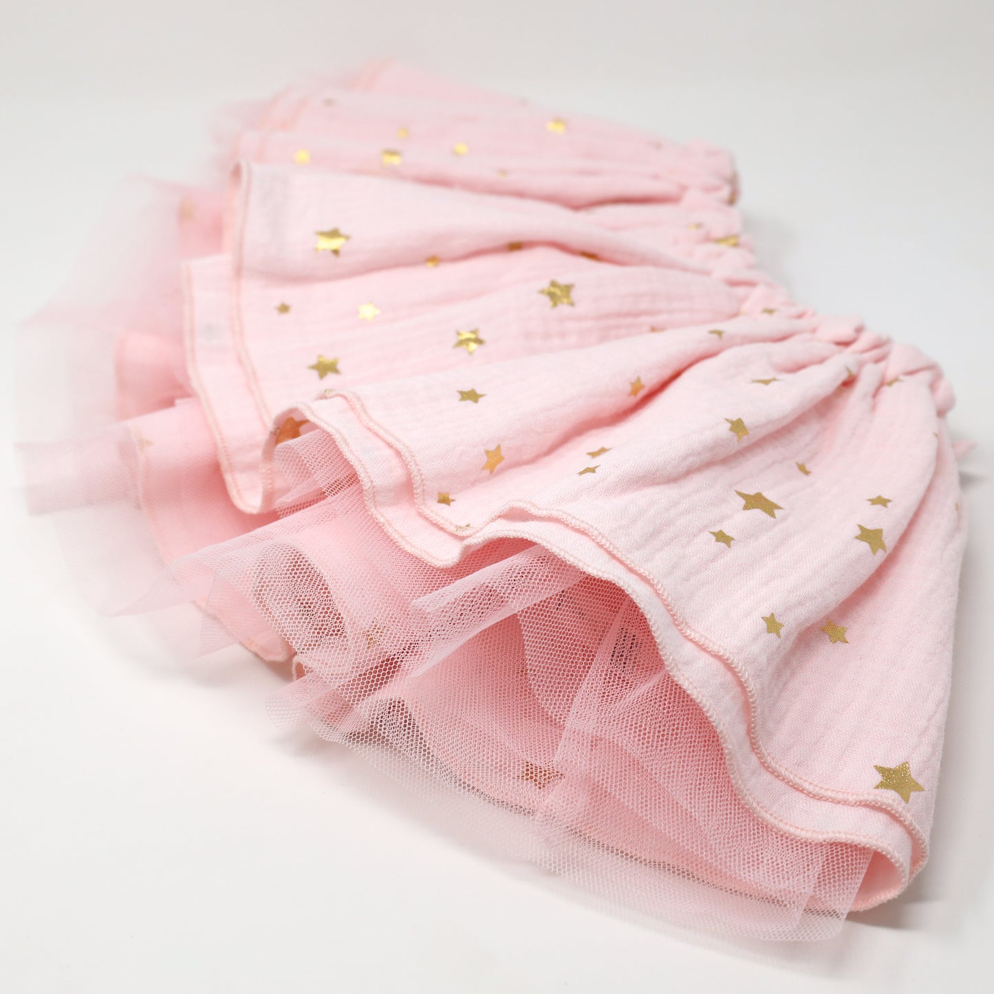 Mini Gold Stars Gauze Lola Top Tutu Skirt Set