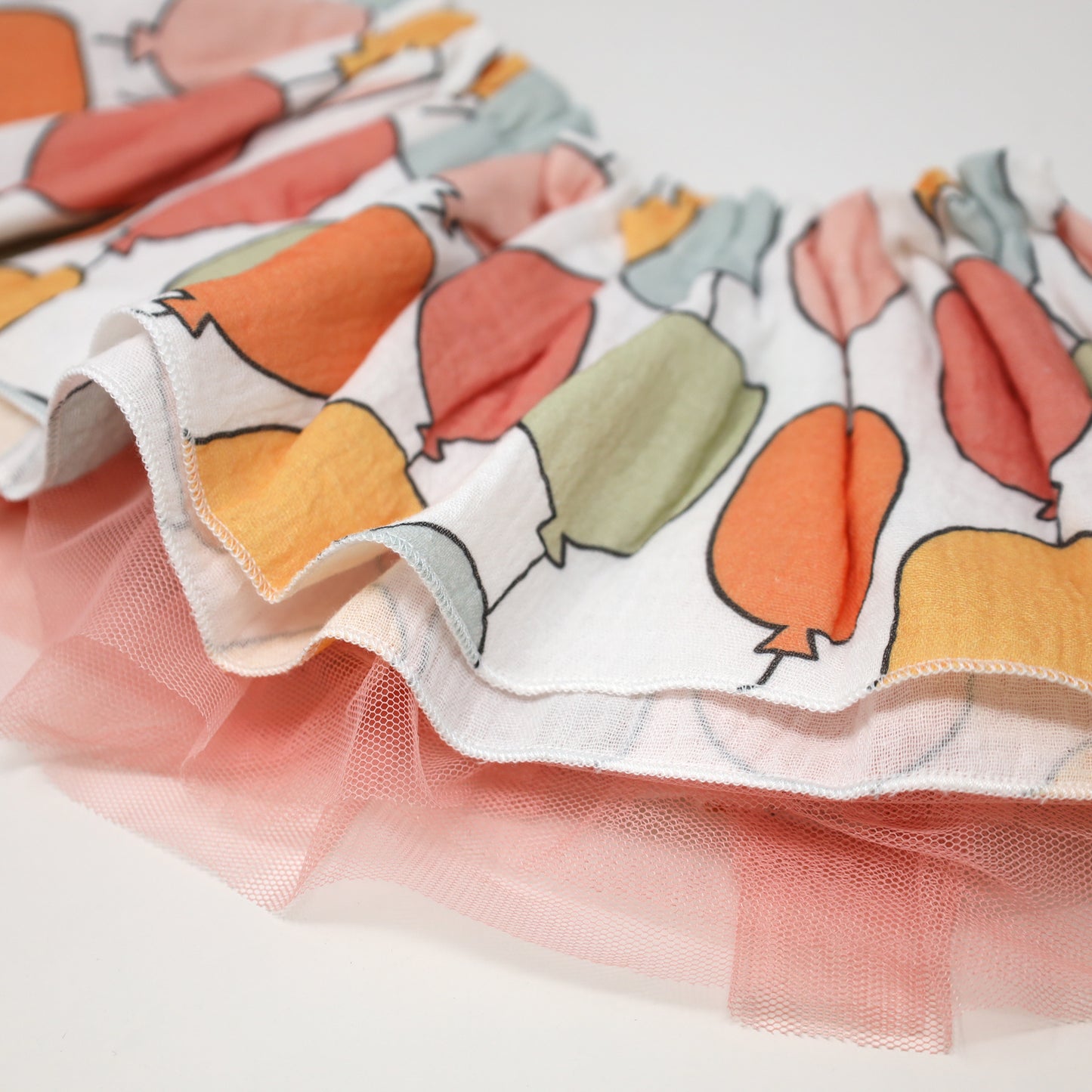 Balloon Print Gauze Lola Top Tutu Skirt Set