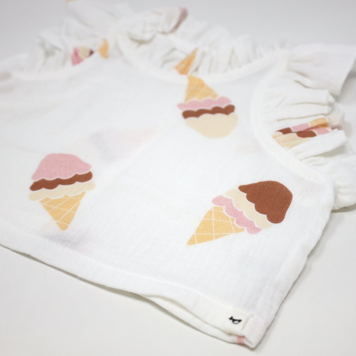 Ice Cream Cone Gauze Lola Top Tutu Skirt Set