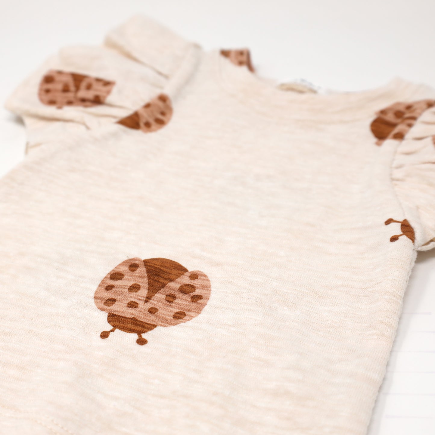 Ladybug Print Butterfly SS w/HW Tushie set
