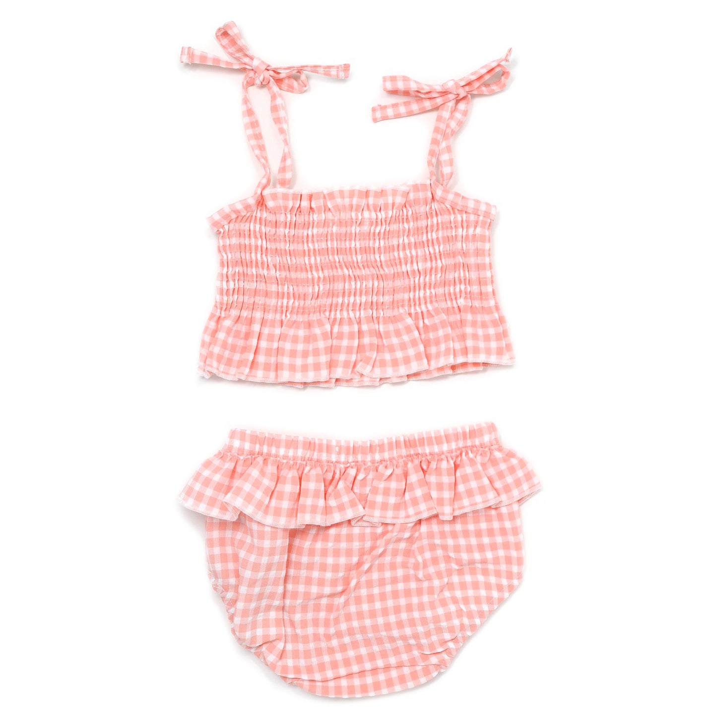 Gingham Sunsuit Set