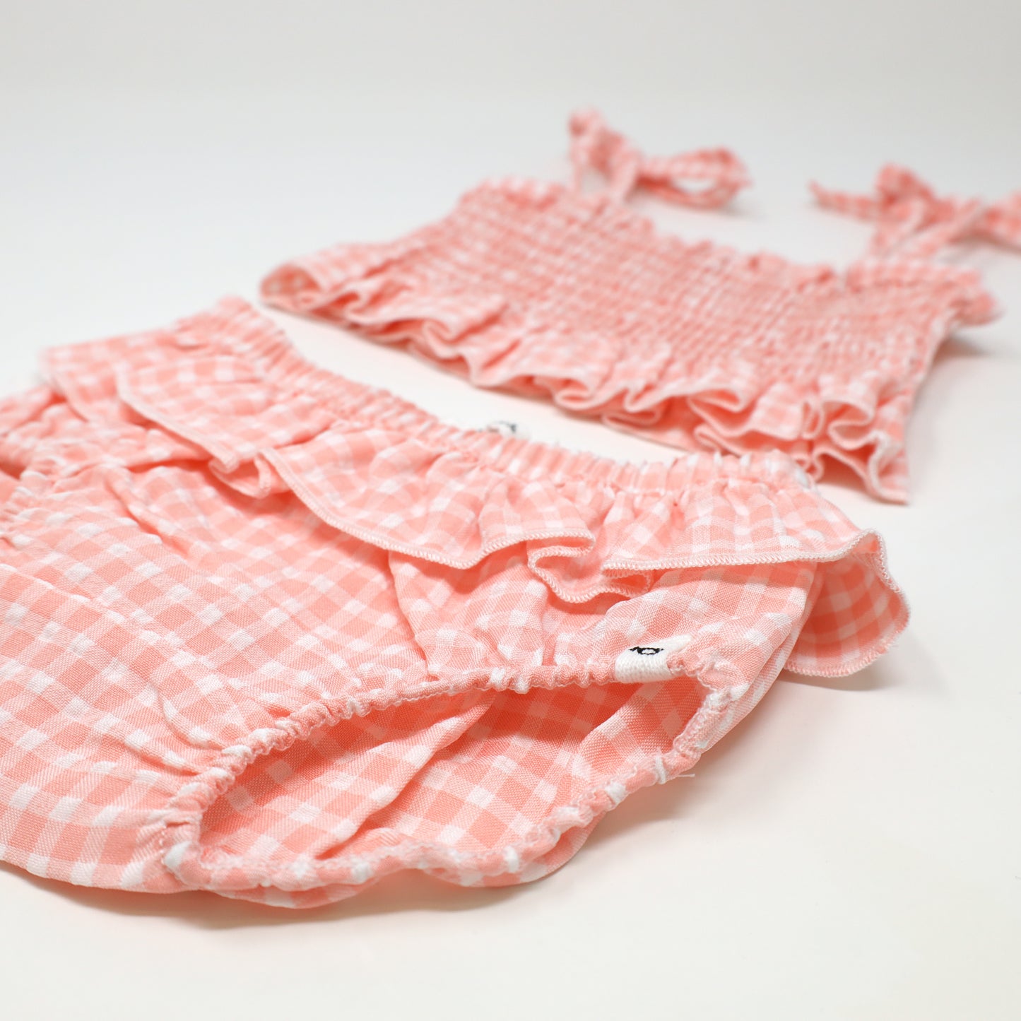 Gingham Sunsuit Set