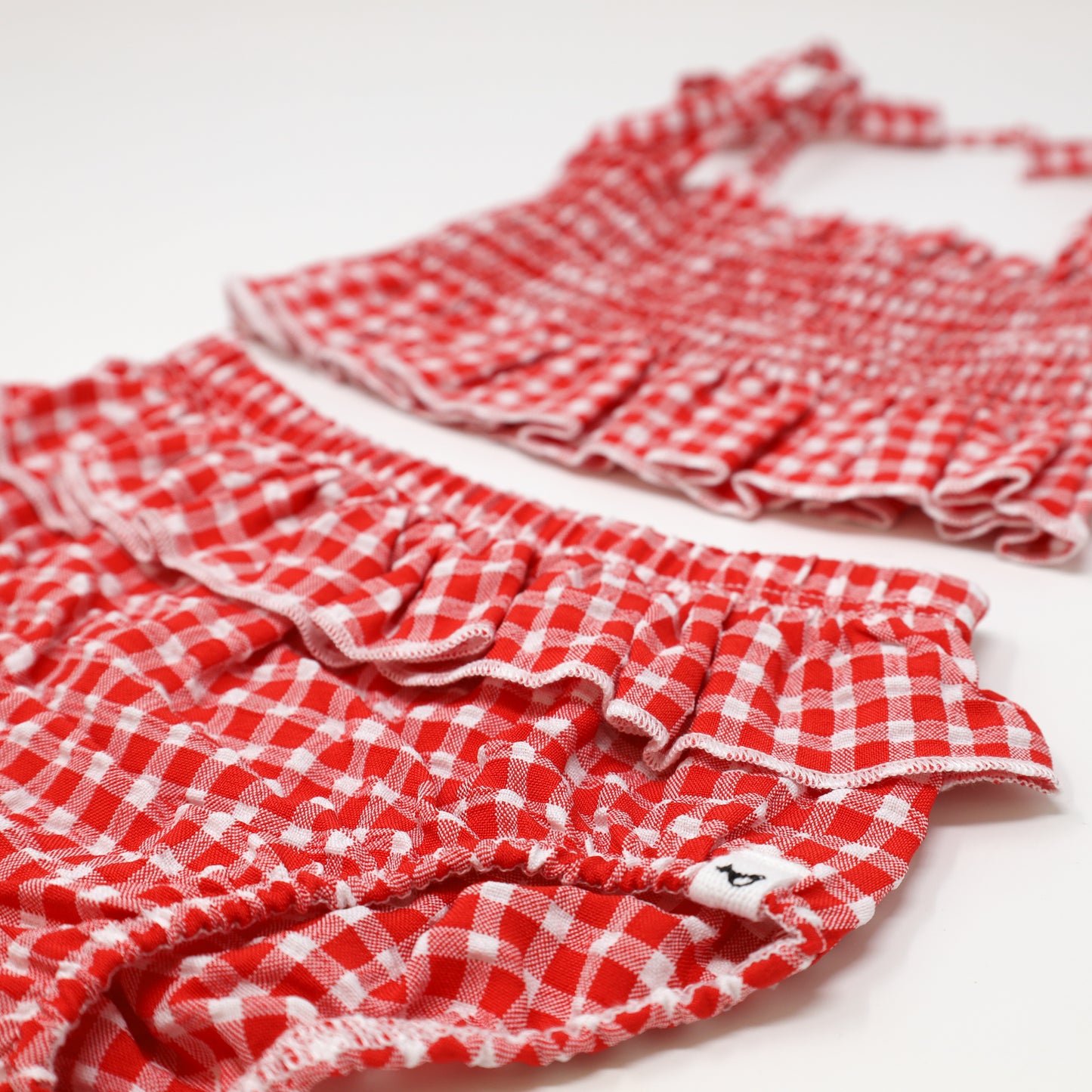 Gingham Sunsuit Set