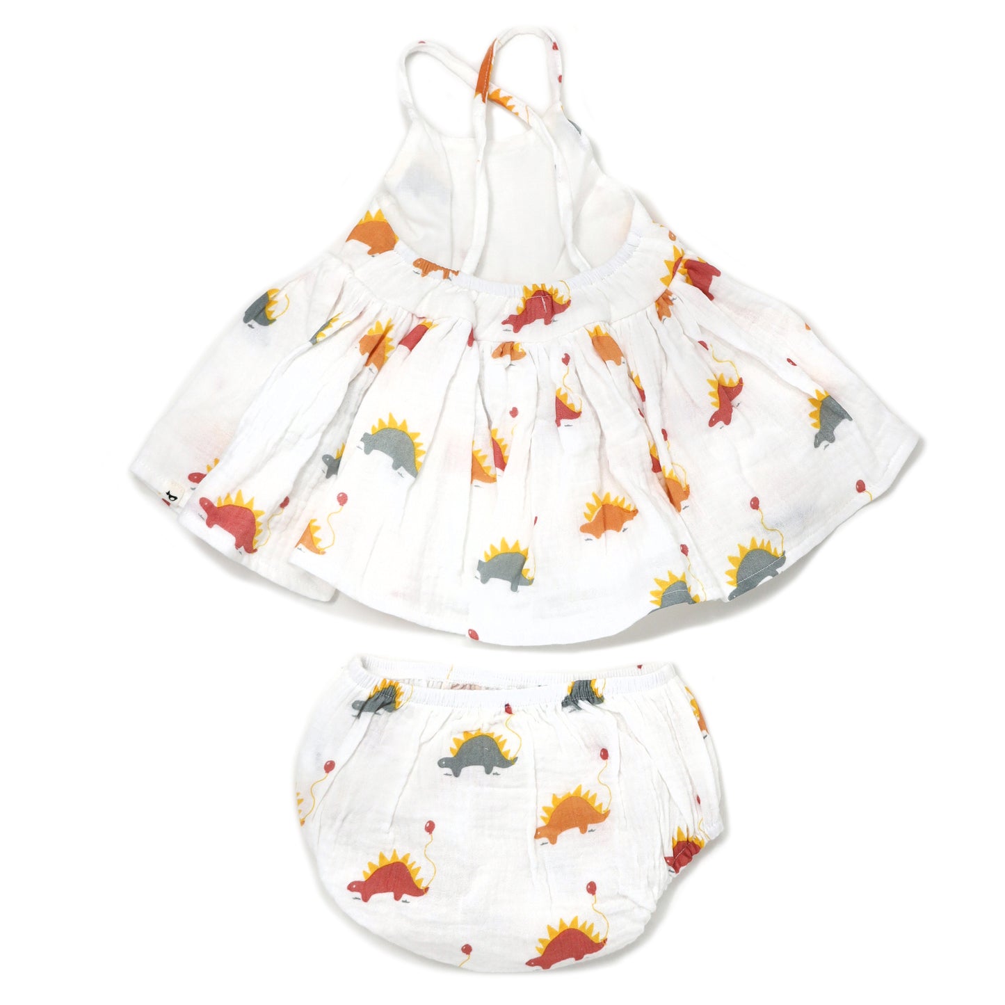 Stegosaurus Party Gauze Party Dress (Panty to 2-3)