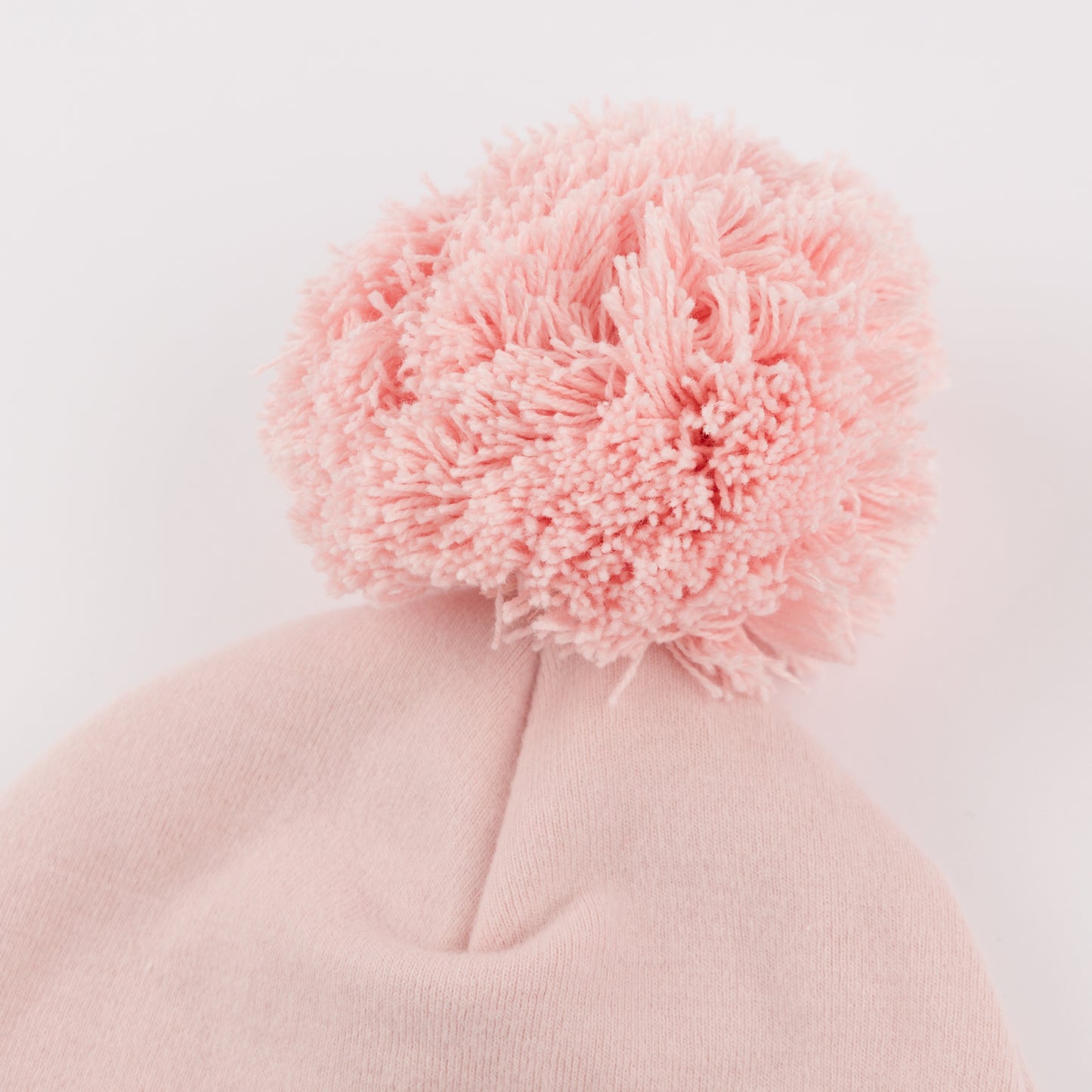Dusty Pink Pom Hat