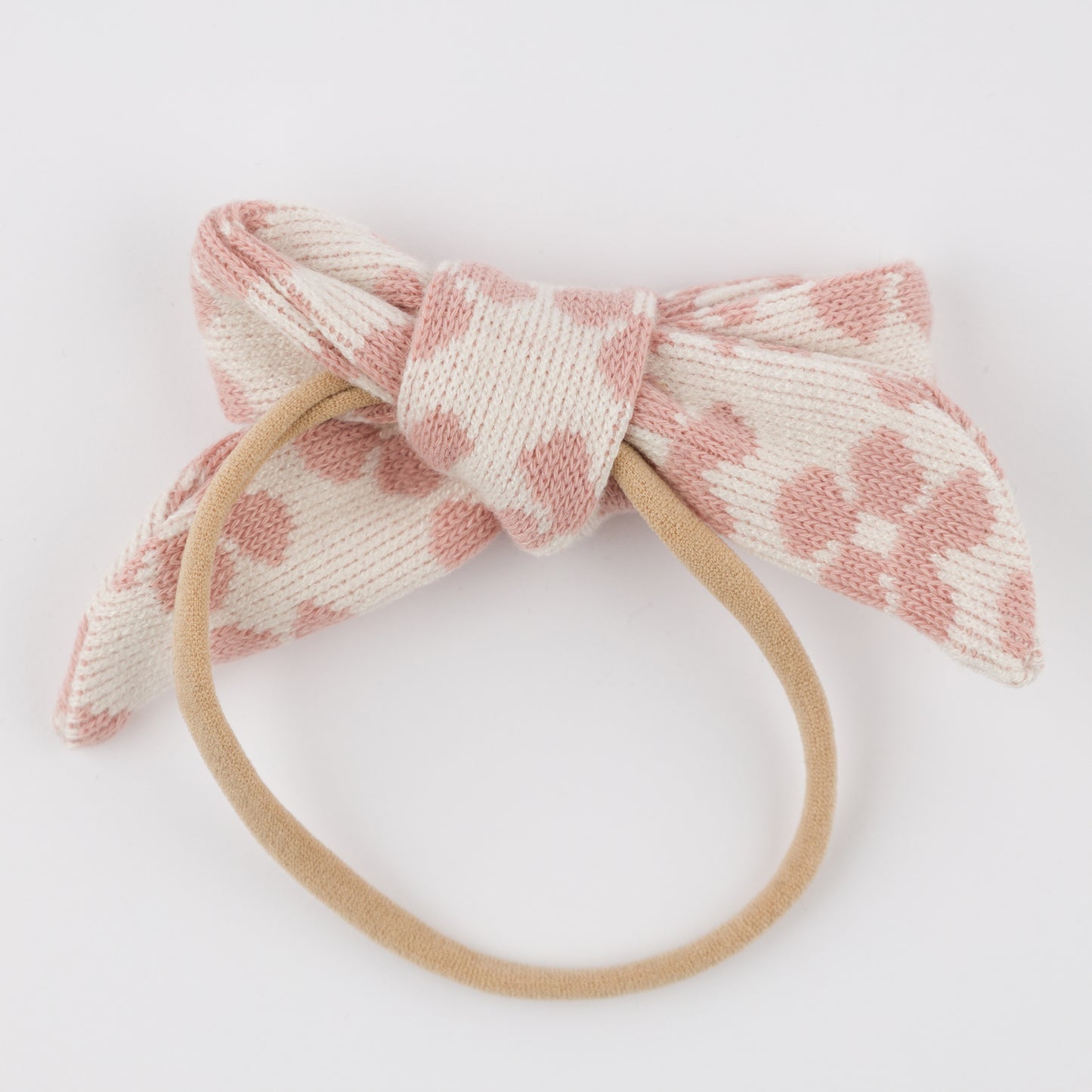 Mod Flowers Tie Bow Nylon Headband