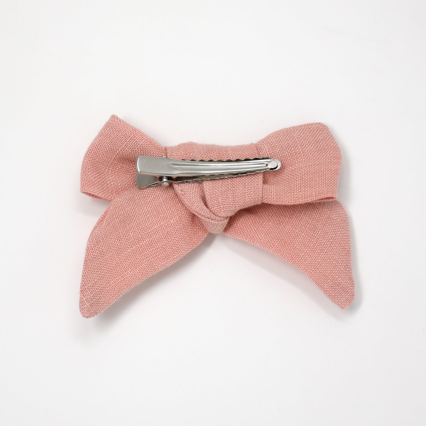 School Girl Bow Linen Clip Medium