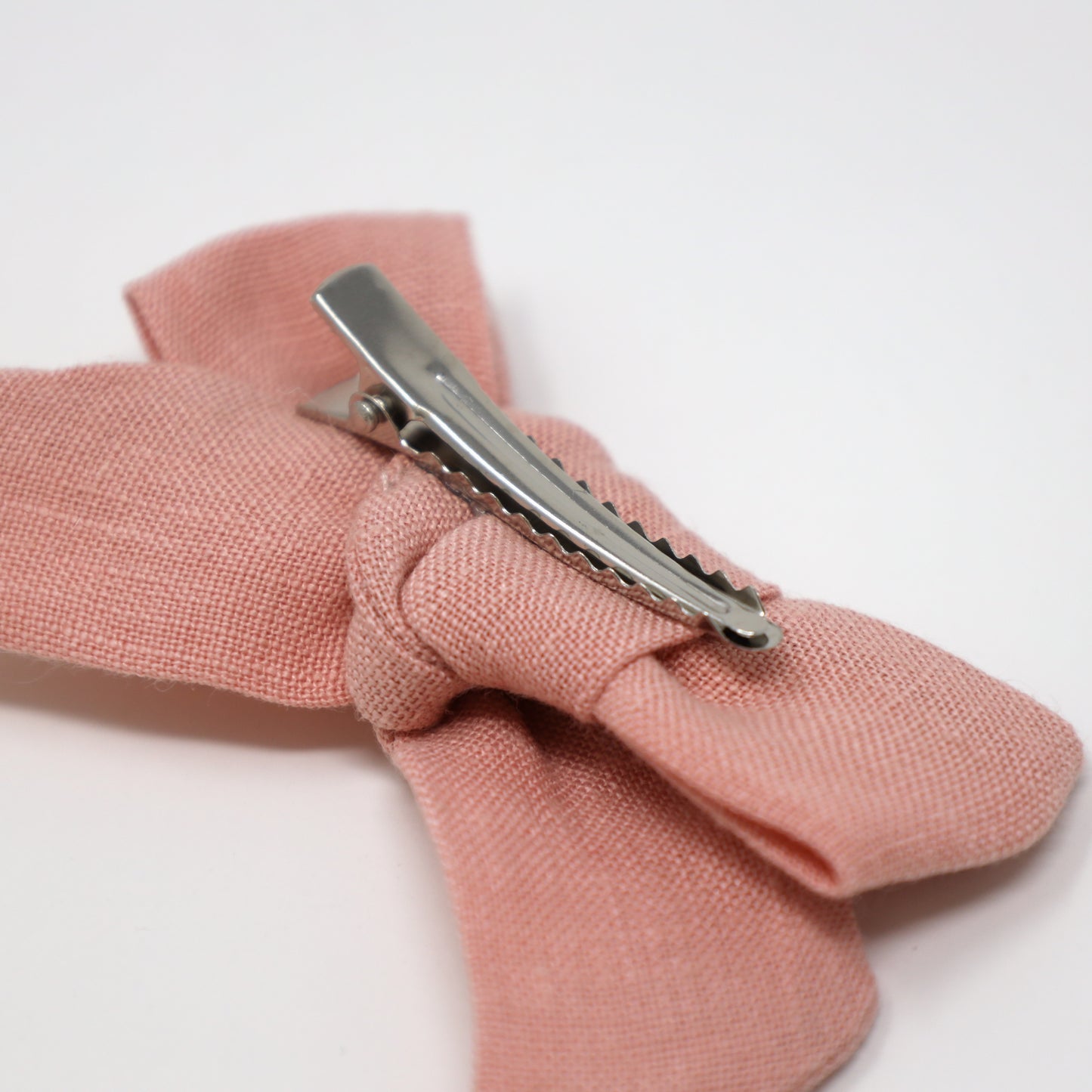 School Girl Bow Linen Clip Medium