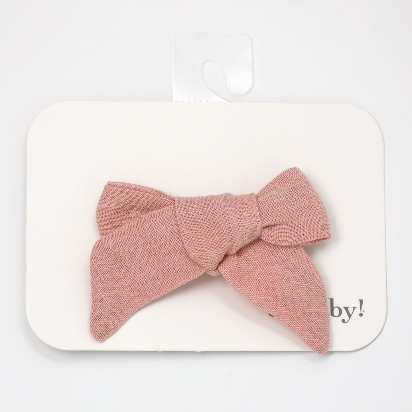 School Girl Bow Linen Clip Medium