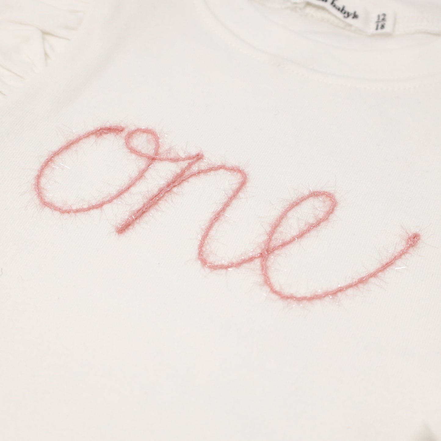 "one" Pink Eyelash Millie LS Tee