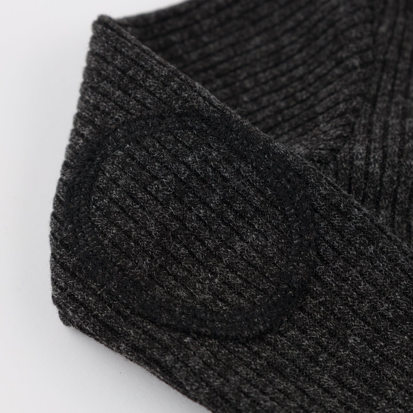 Wide Rib Fuzzy Sweater Knit Elbow Patch Henley