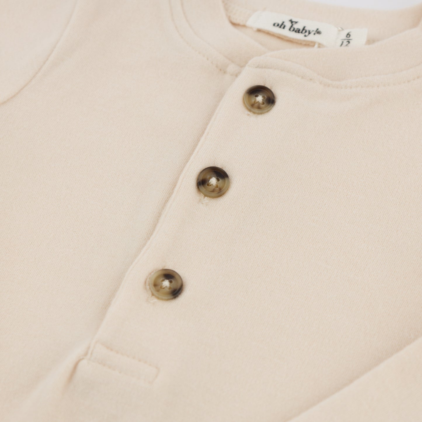 Mini Stripe Elbow Patch Henley