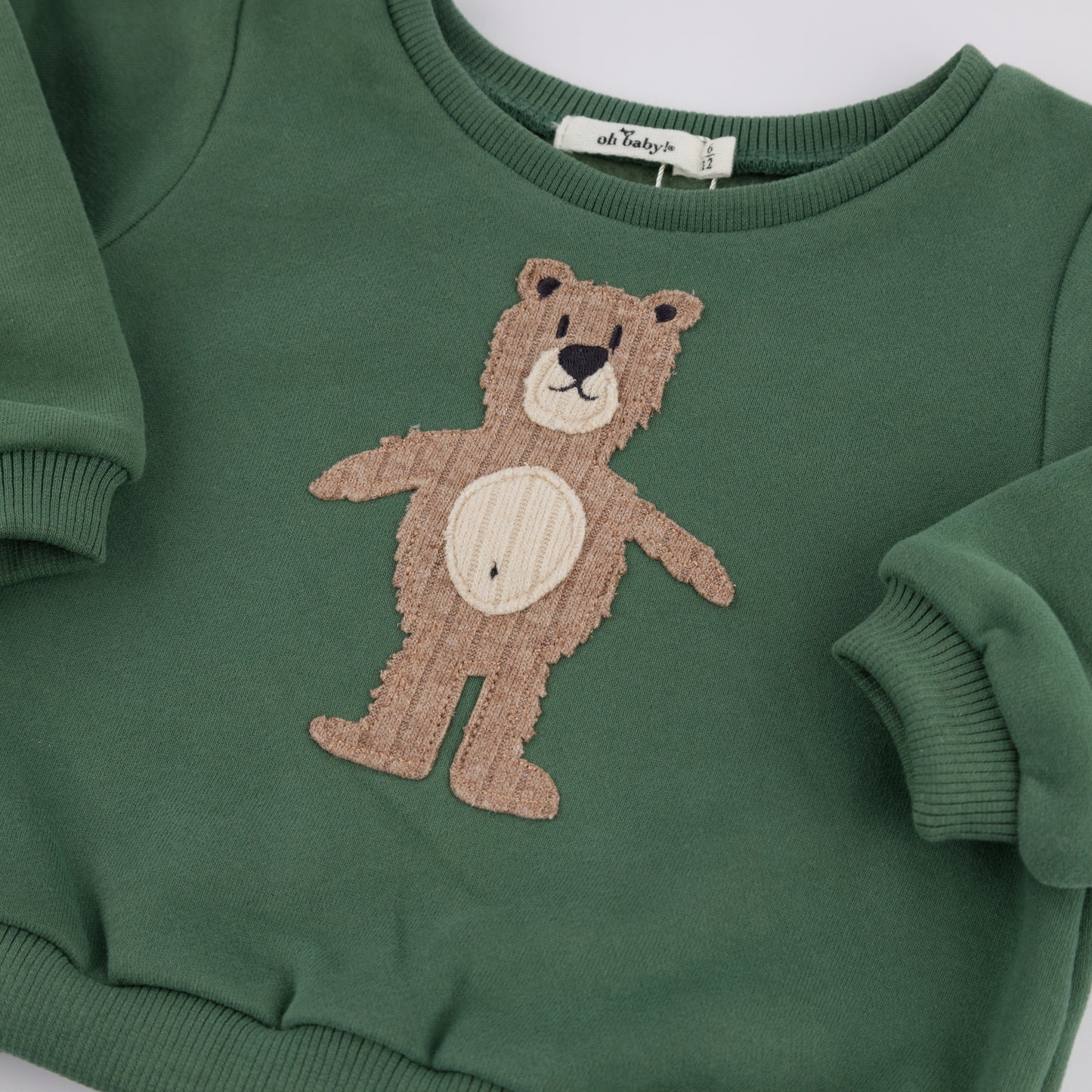 Shaggy Bear Applique Brooklyn Boxy
