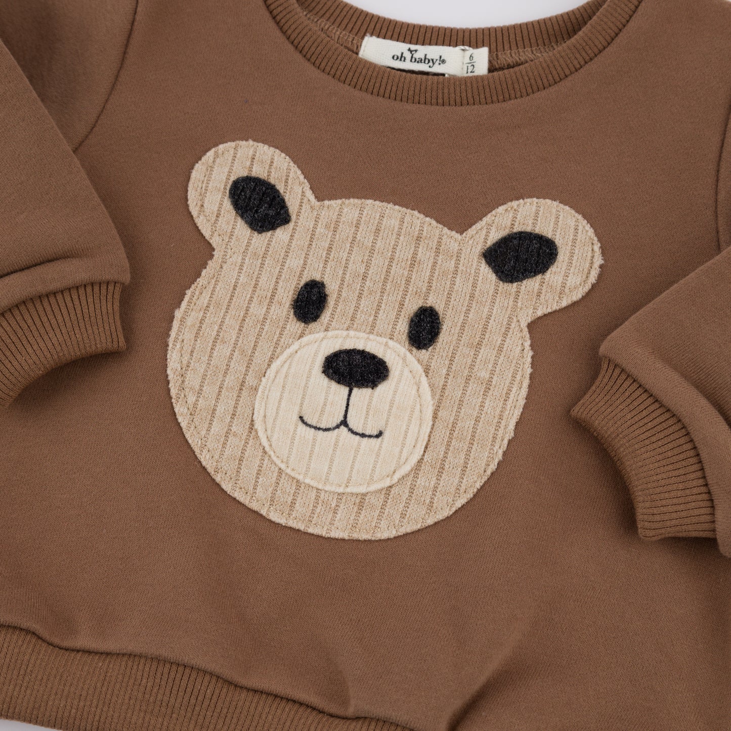 Teddy Bear Face Applique Brooklyn Boxy