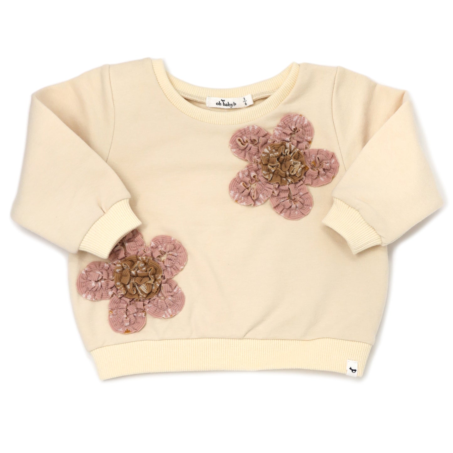 Starburst Blush Flower Pair Brooklyn Boxy