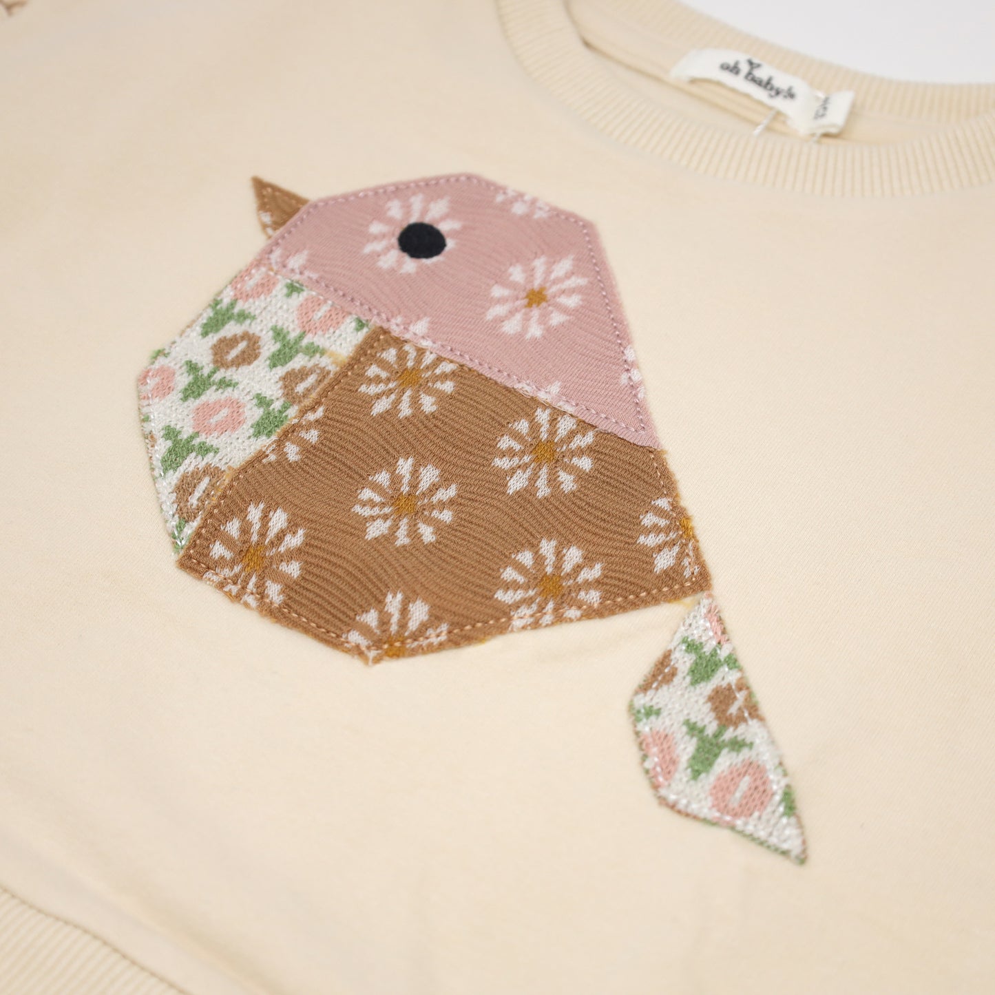 Quilted Bird Applique Millie Slouch
