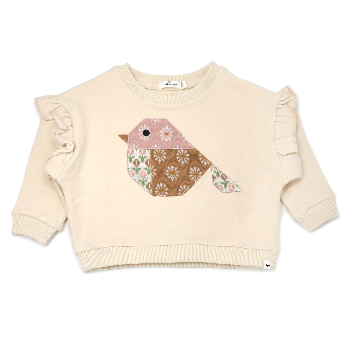 Quilted Bird Applique Millie Slouch