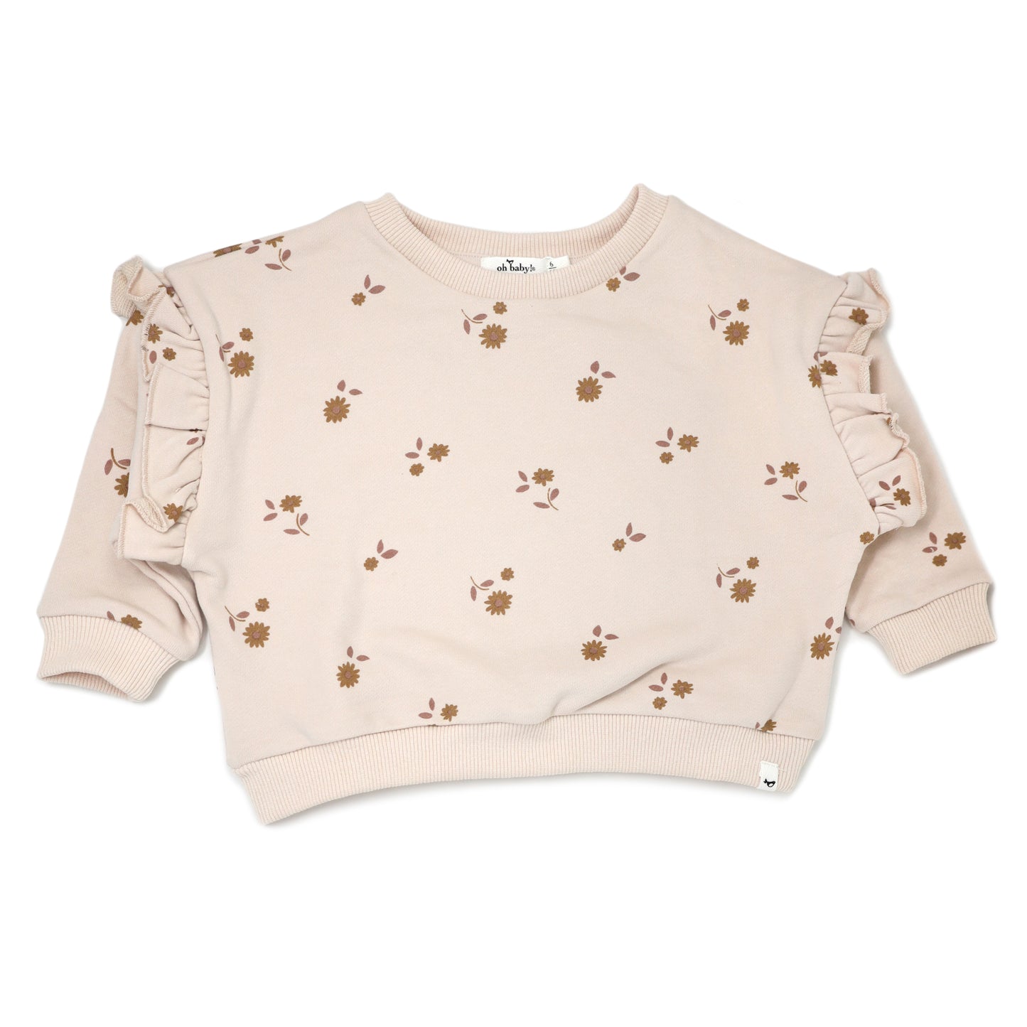 Mini Daisies with Leaves Print Millie Slouch