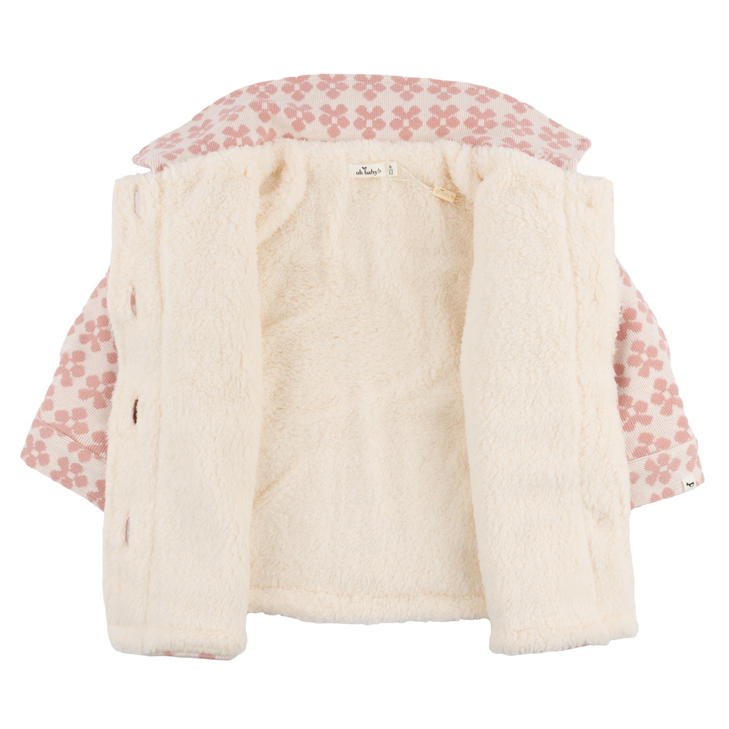 Mod Flowers Shacket w/Cream Snowdrift Lining