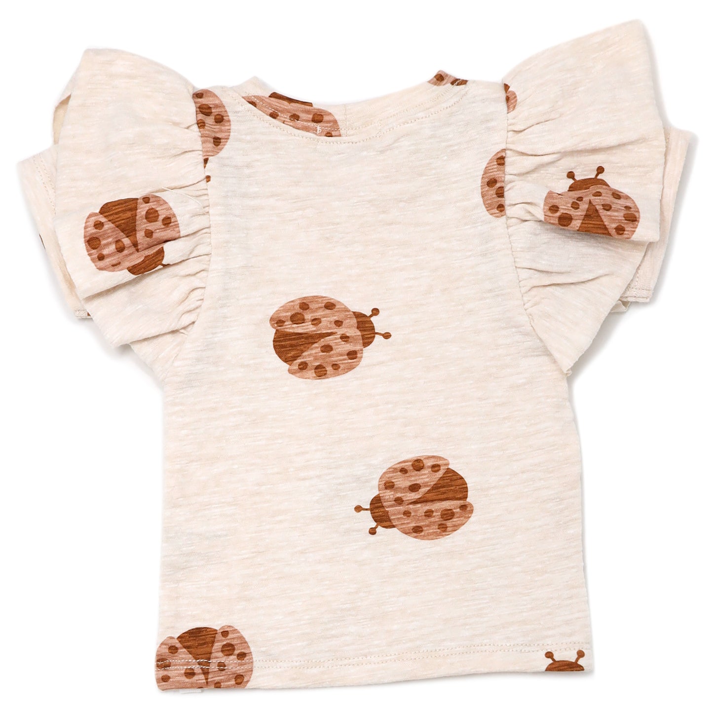 Ladybug Print Bttrfly SS Slub Tee