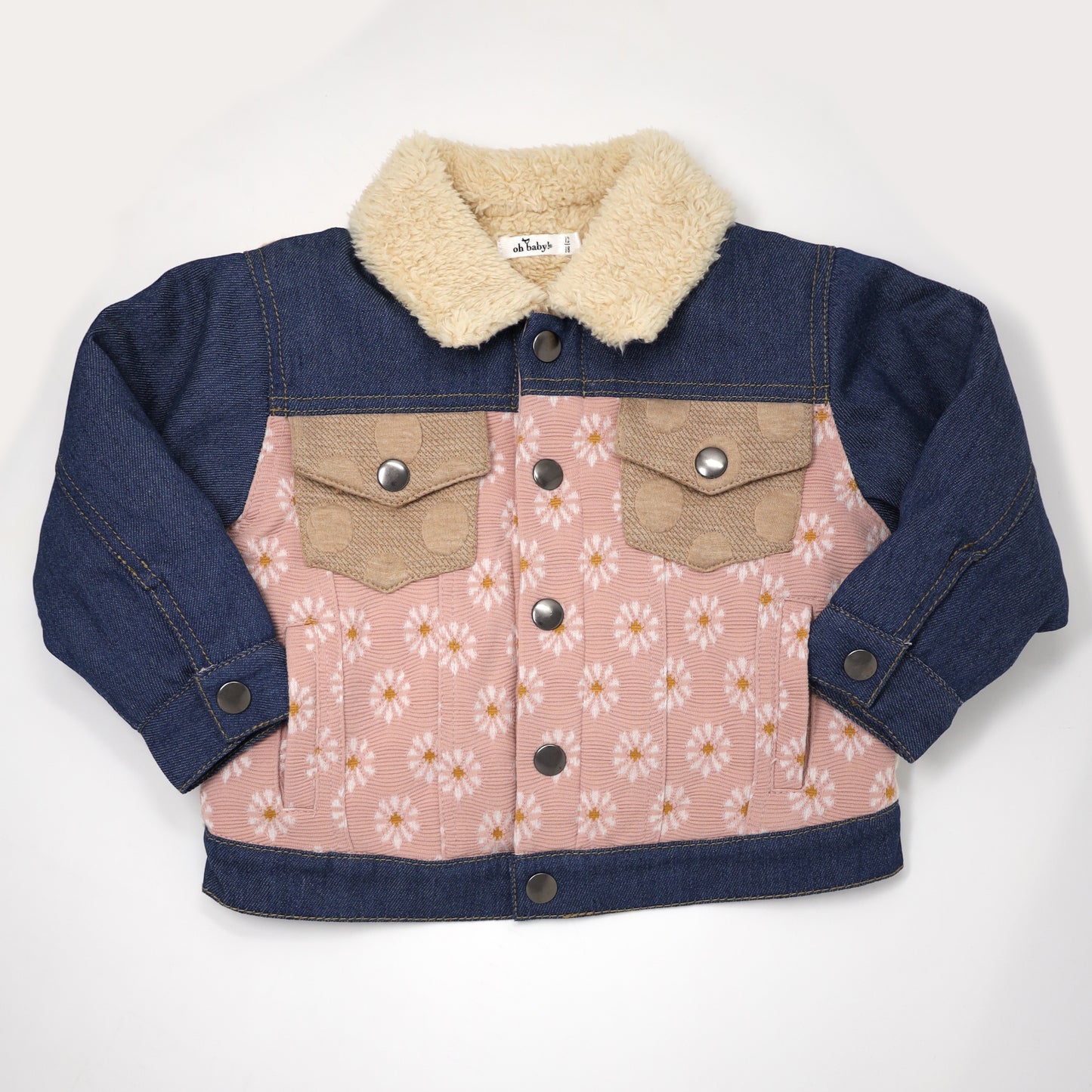 Quilted Sunrise Denim Jacket w/Snowdrift Lining