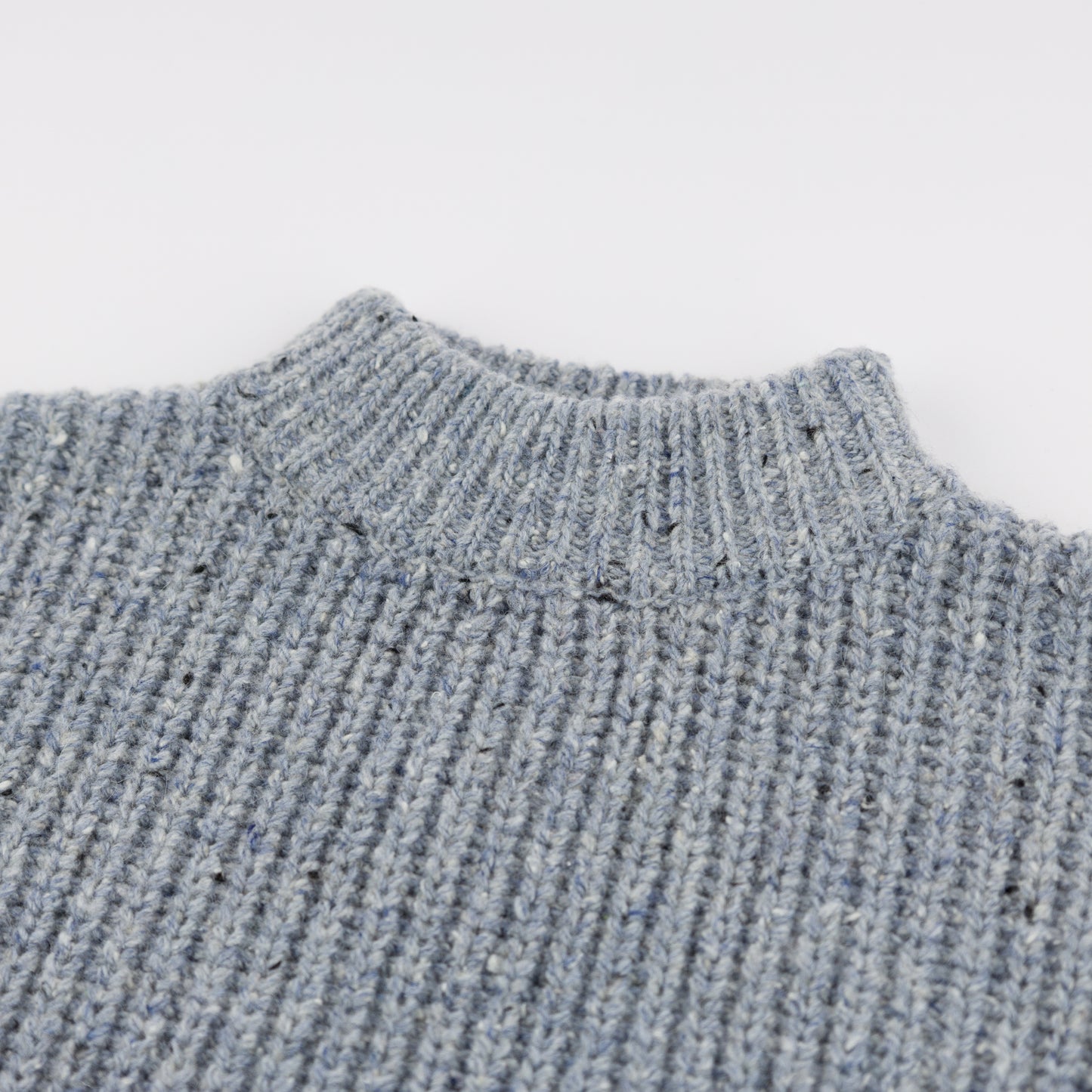 Speckle Knit Grandpa Knitted Pullover