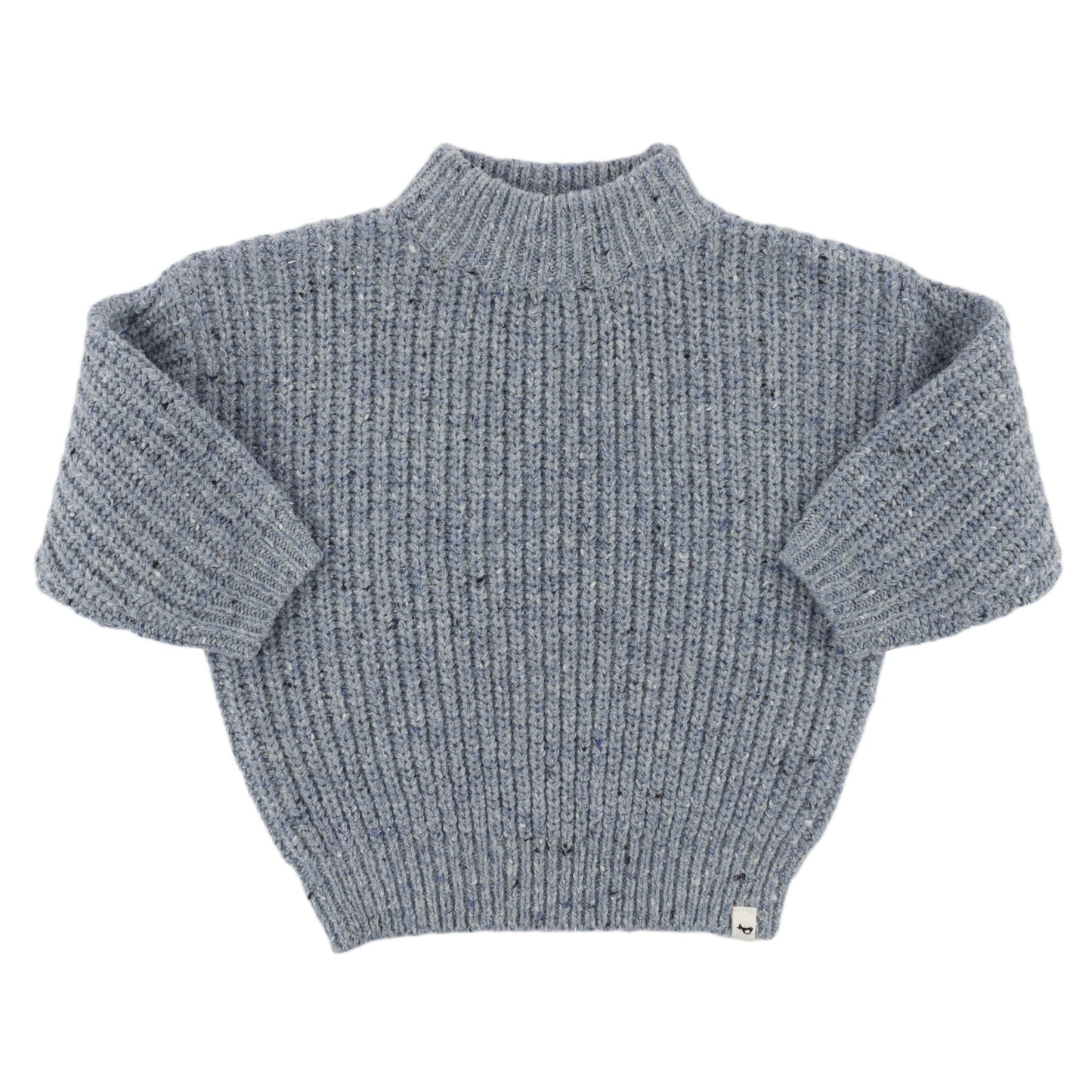 Speckle Knit Grandpa Knitted Pullover