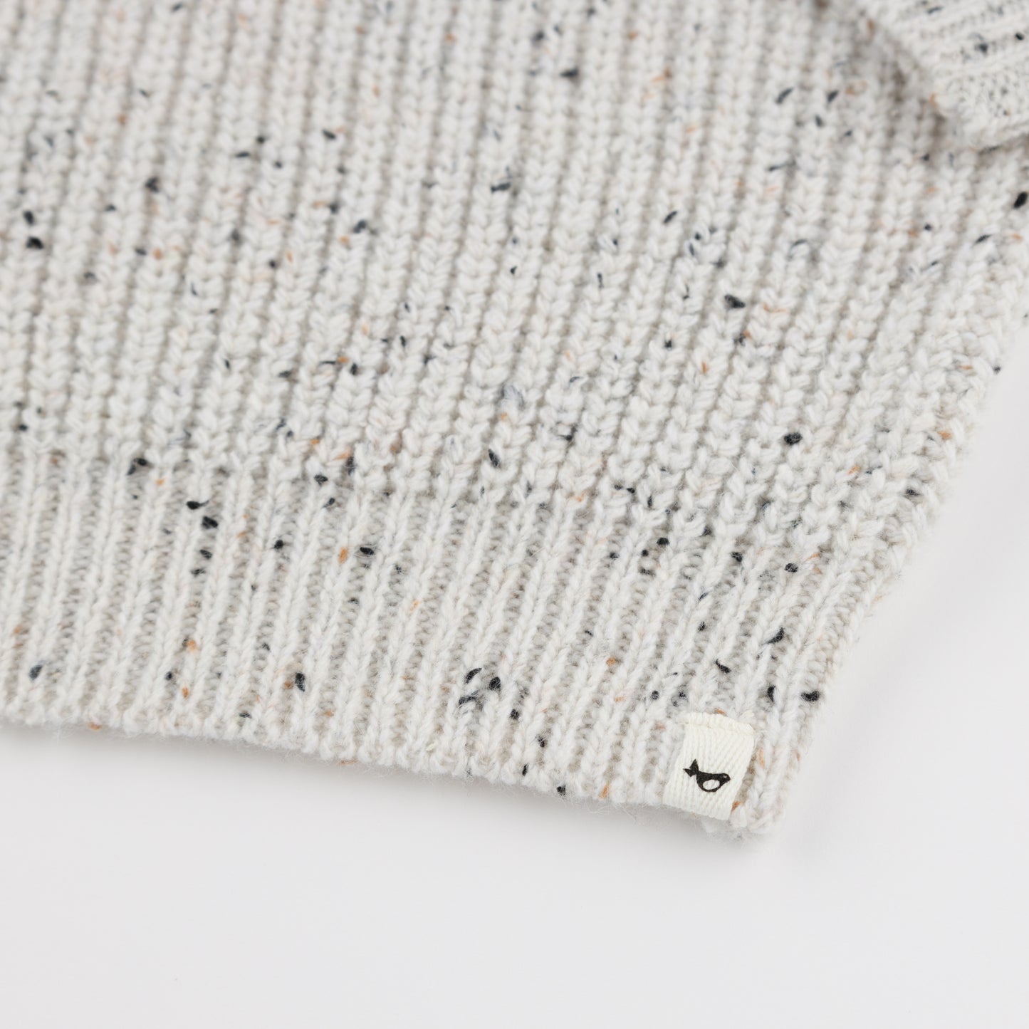 Speckle Knit Grandpa Knitted Pullover