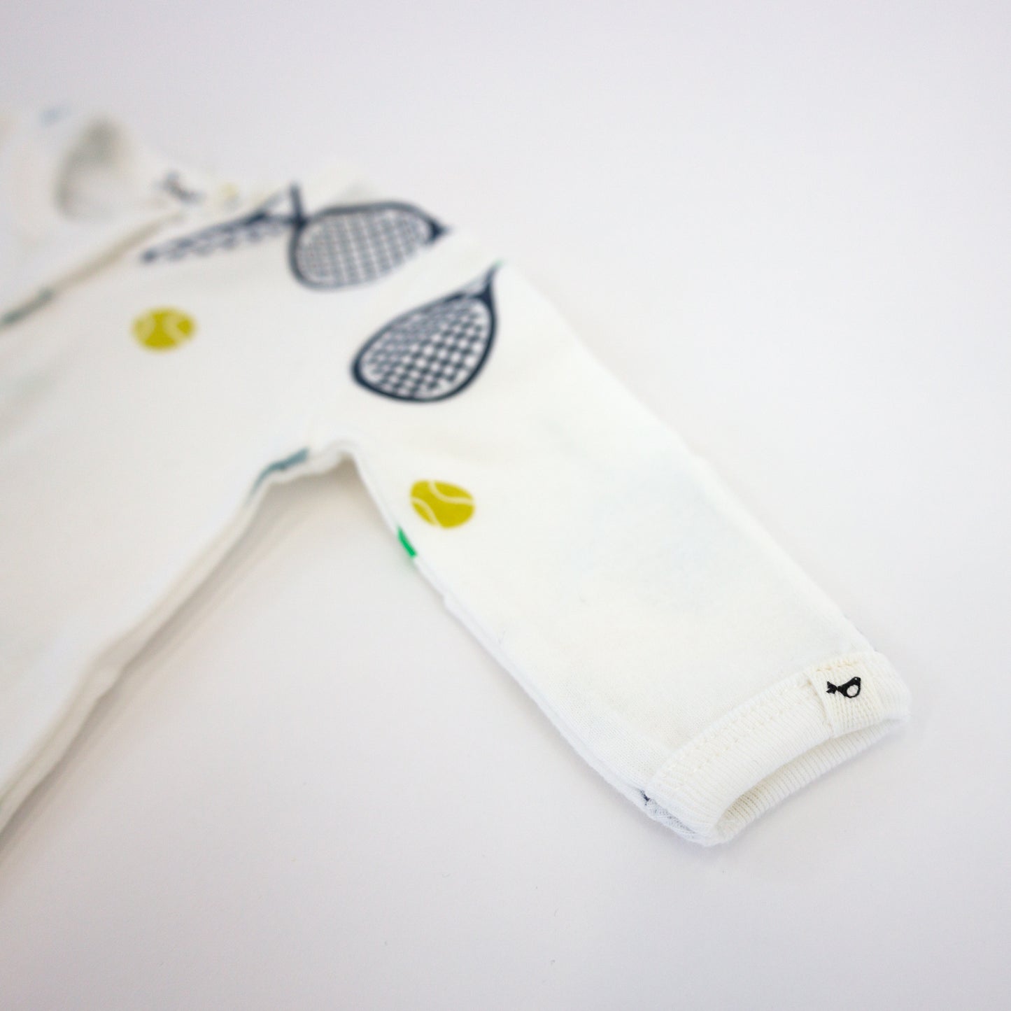 Tennis Print Zipper Footie