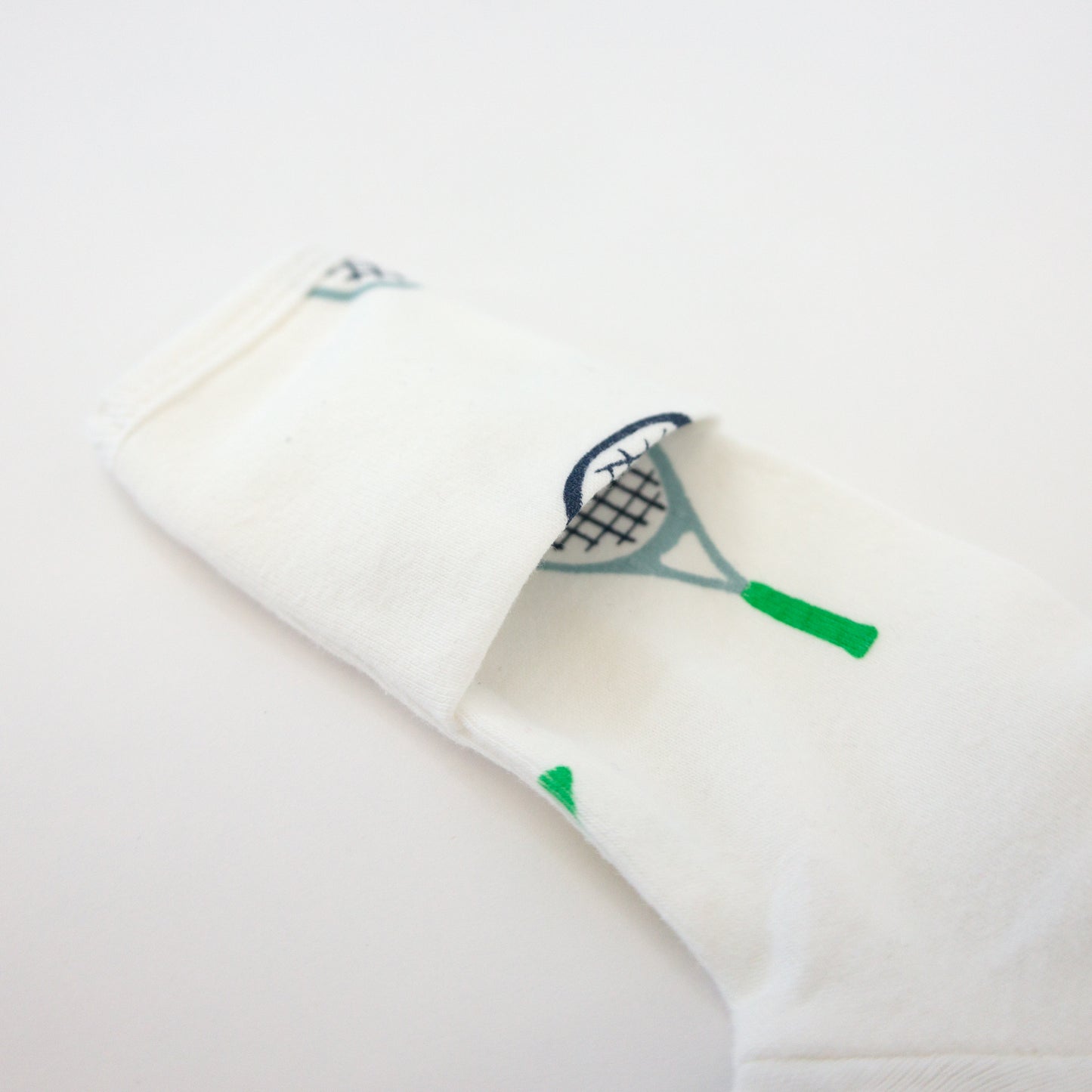 Tennis Print Zipper Footie