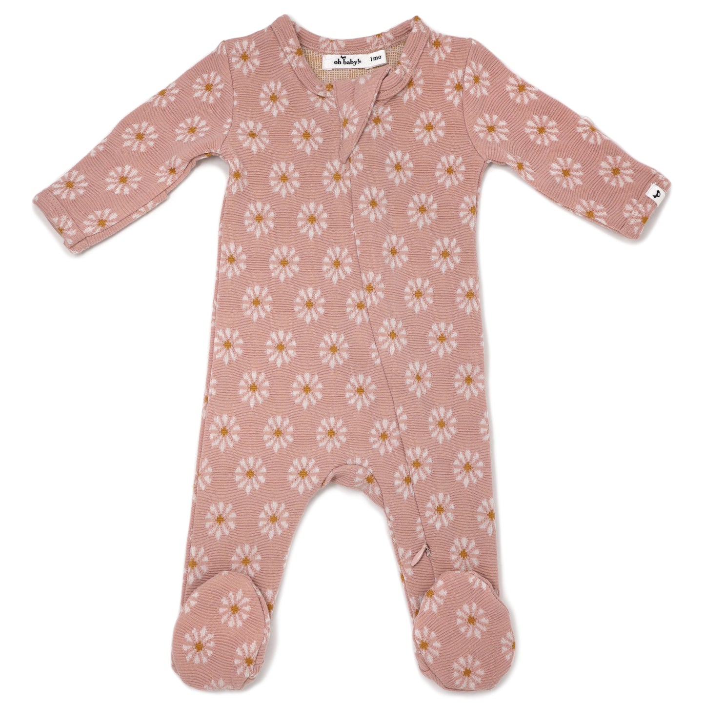 Starburst Double Knit Zipper Footie