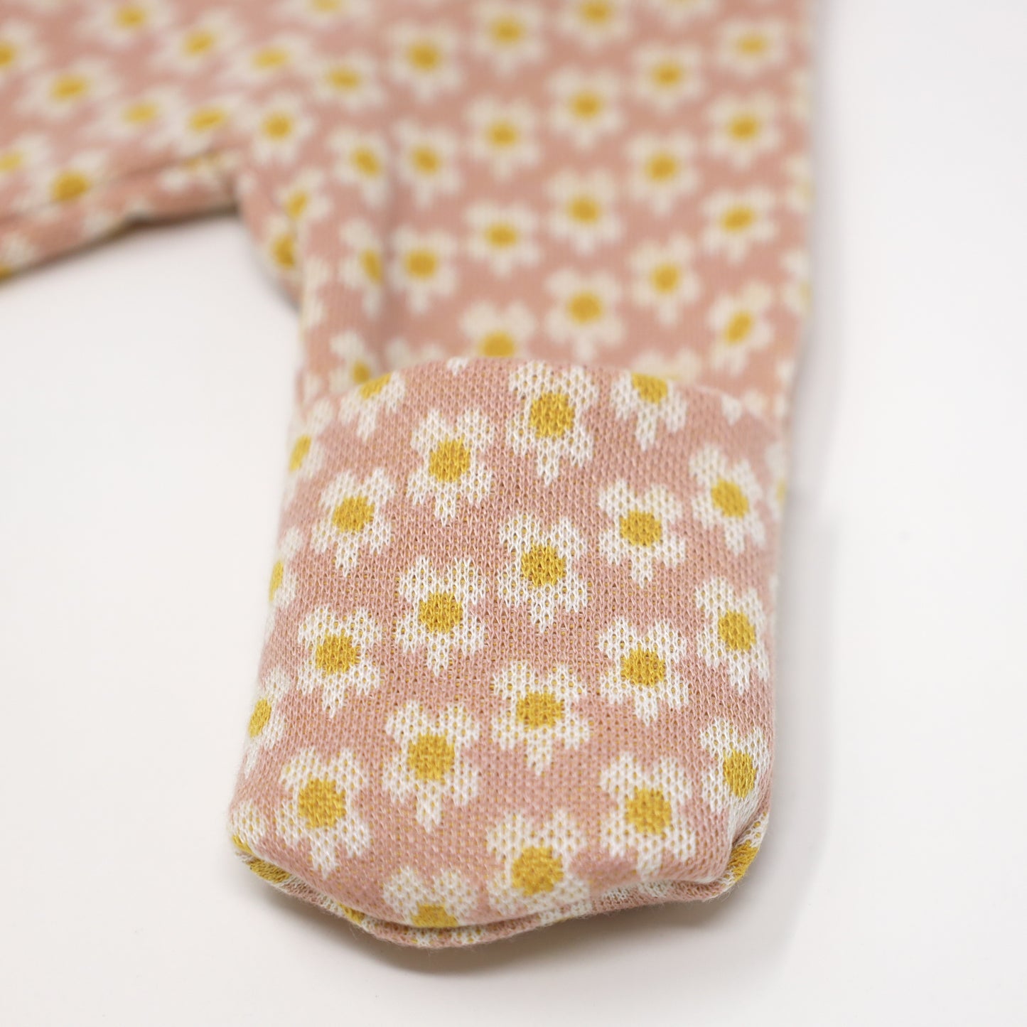 Mini Daisy Double Knit Zipper Footie