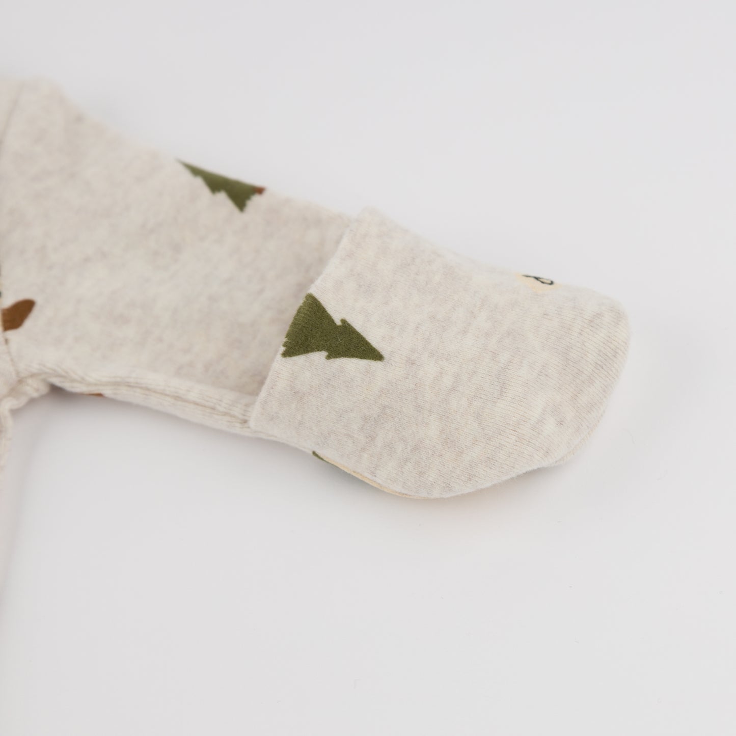 Camping Print Zipper Footie