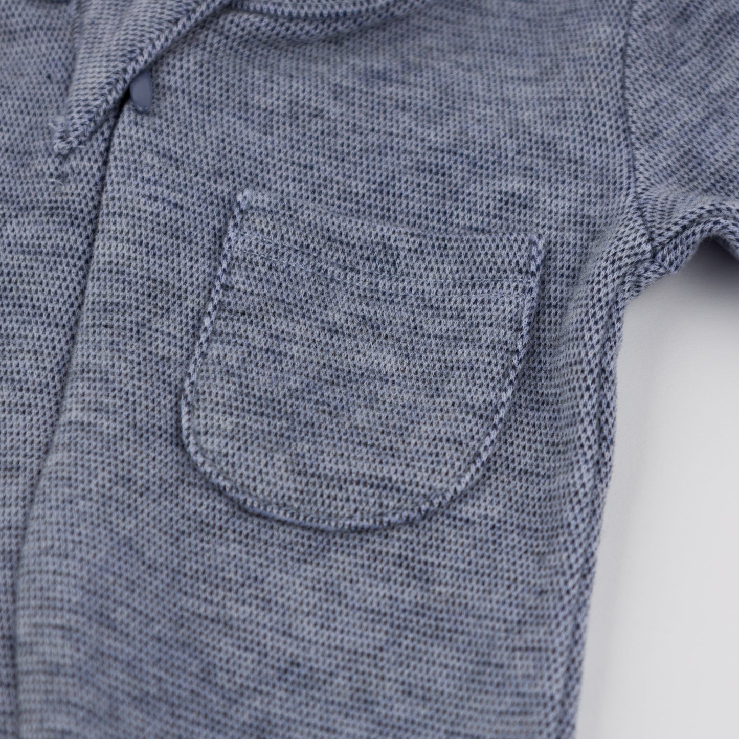 Mini Honeycomb Zipper Footie with Pocket