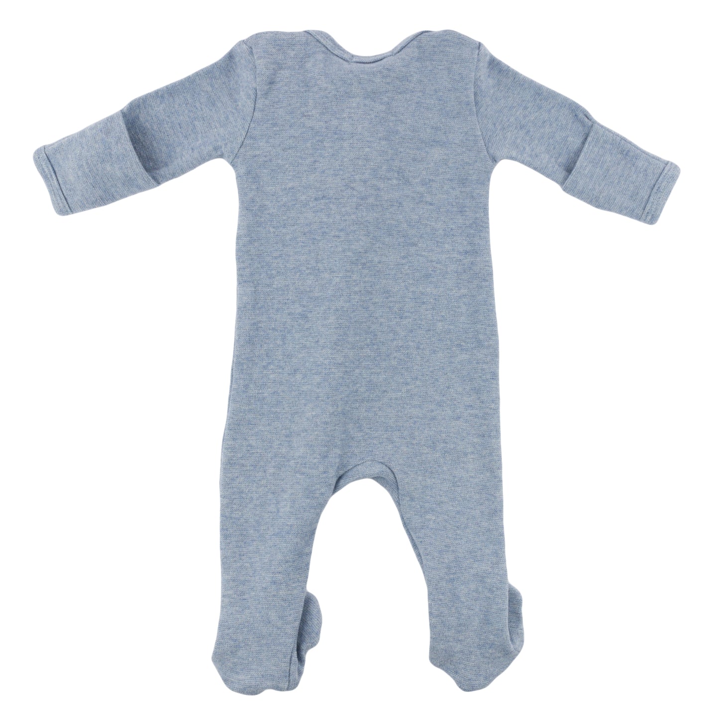 Mini Stripe Zipper Footie with Pocket