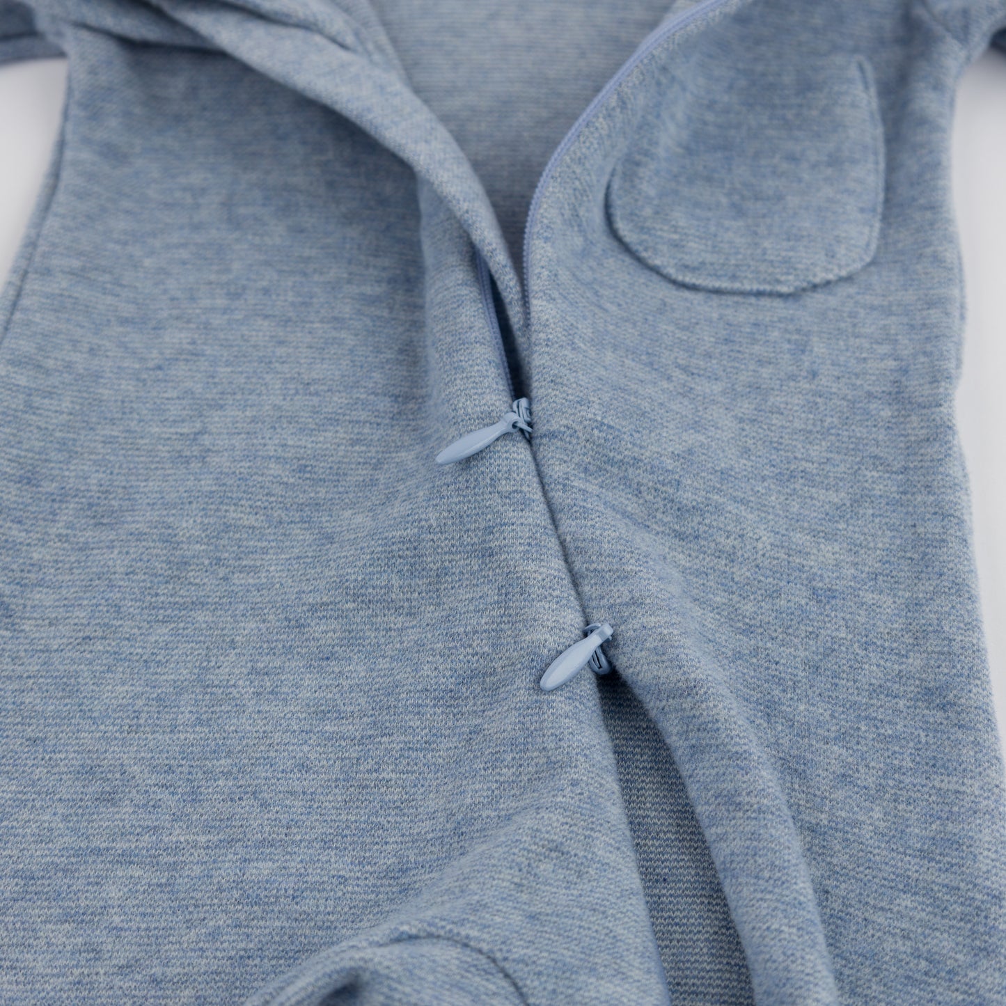 Mini Stripe Zipper Footie with Pocket