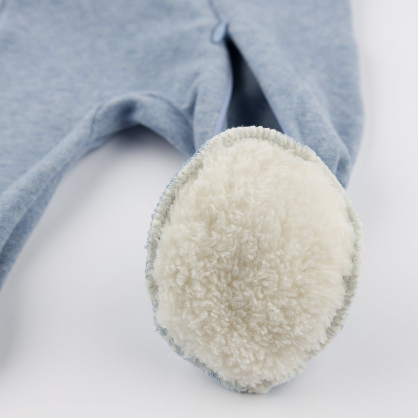Mini Stripe Zipper Footie with Pocket
