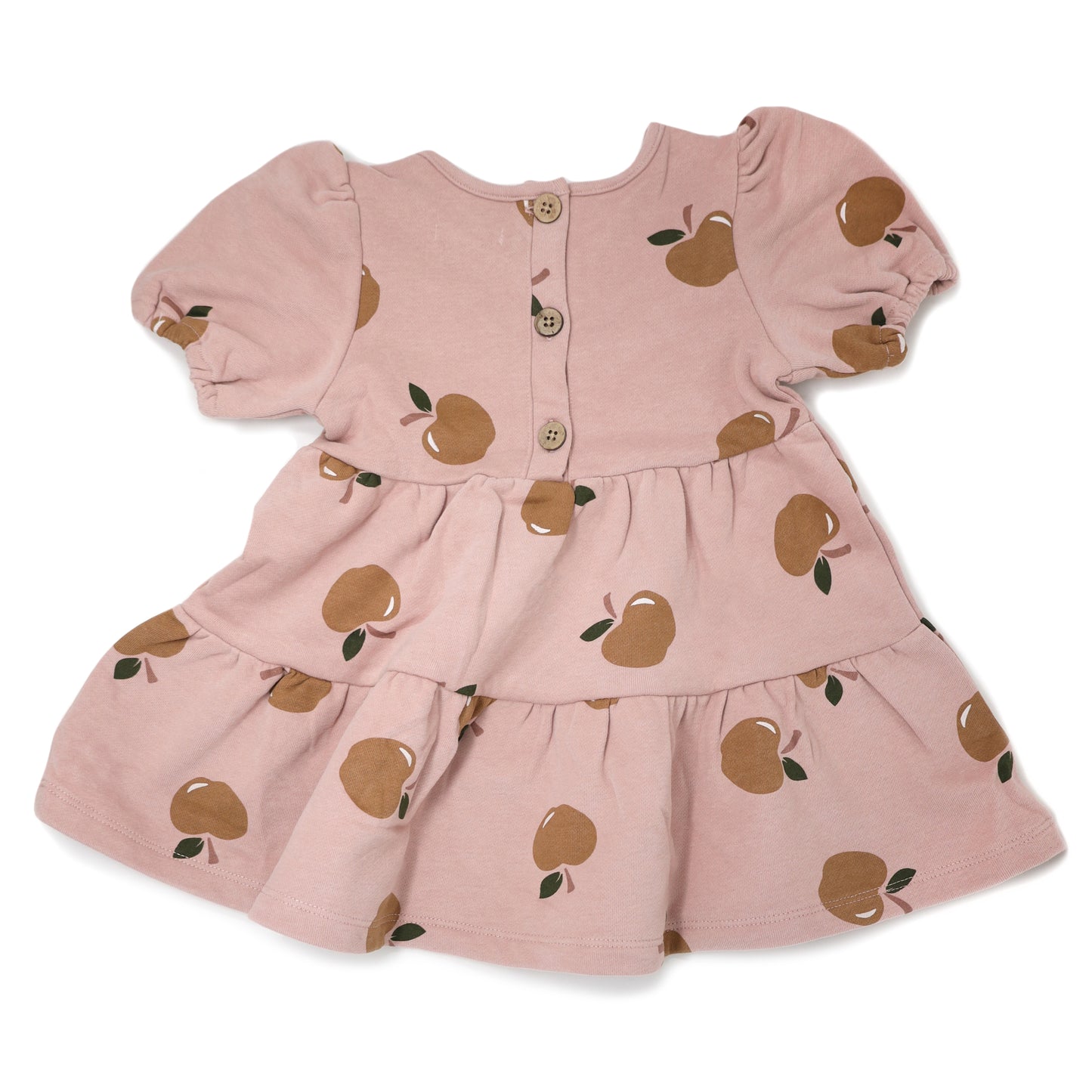 Rust Apples Print Honor Dress