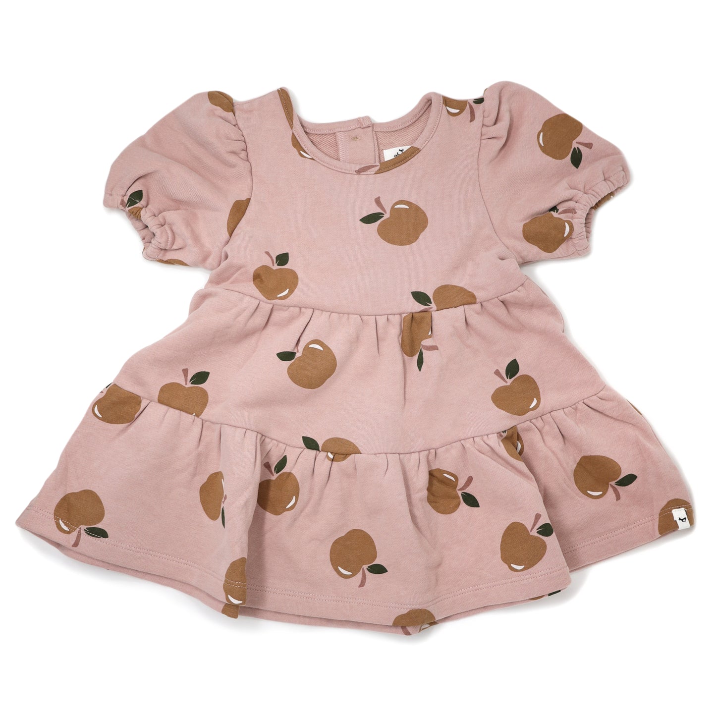 Rust Apples Print Honor Dress