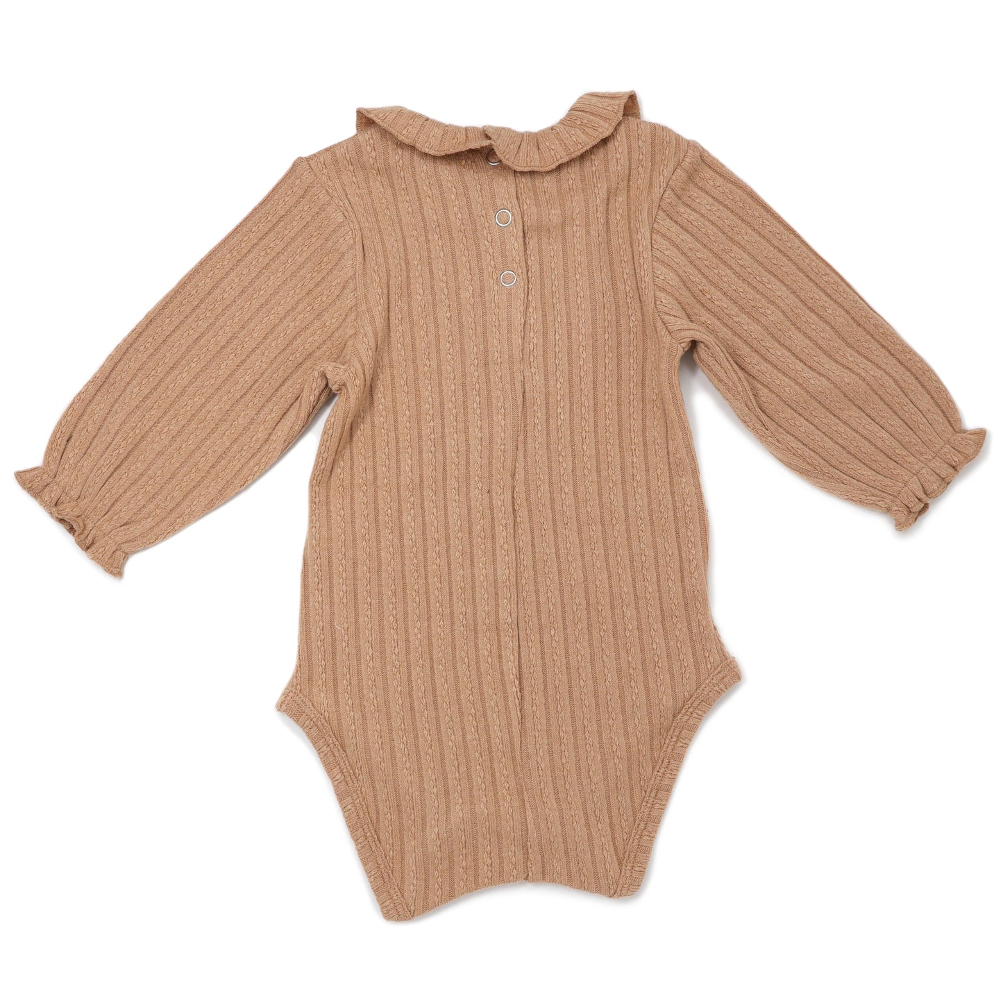 Ruffle Neck Cable Onesie