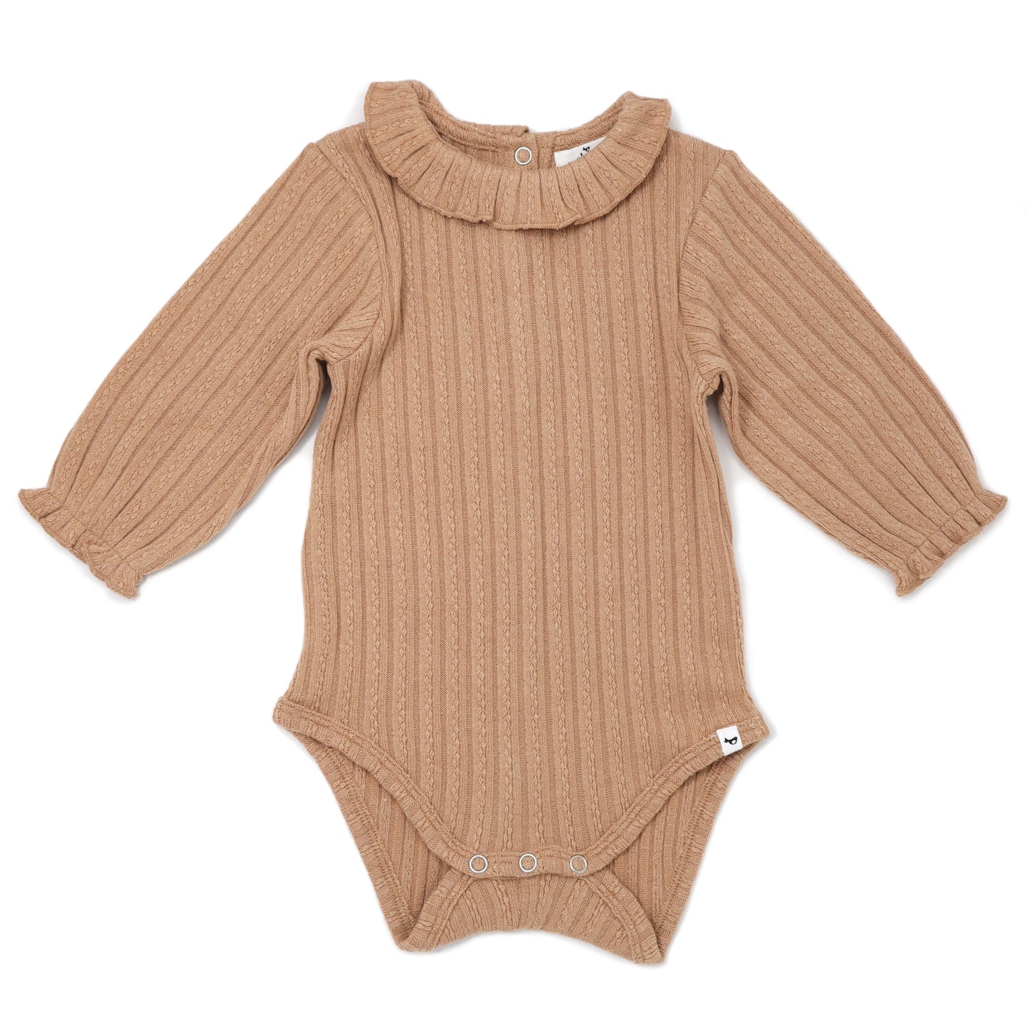 Ruffle Neck Cable Onesie