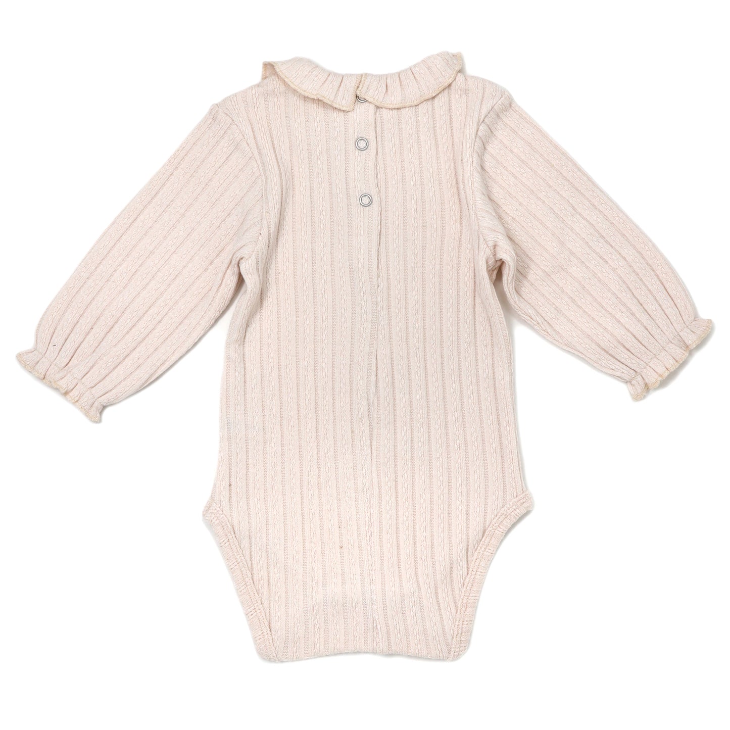 Ruffle Neck Cable Onesie